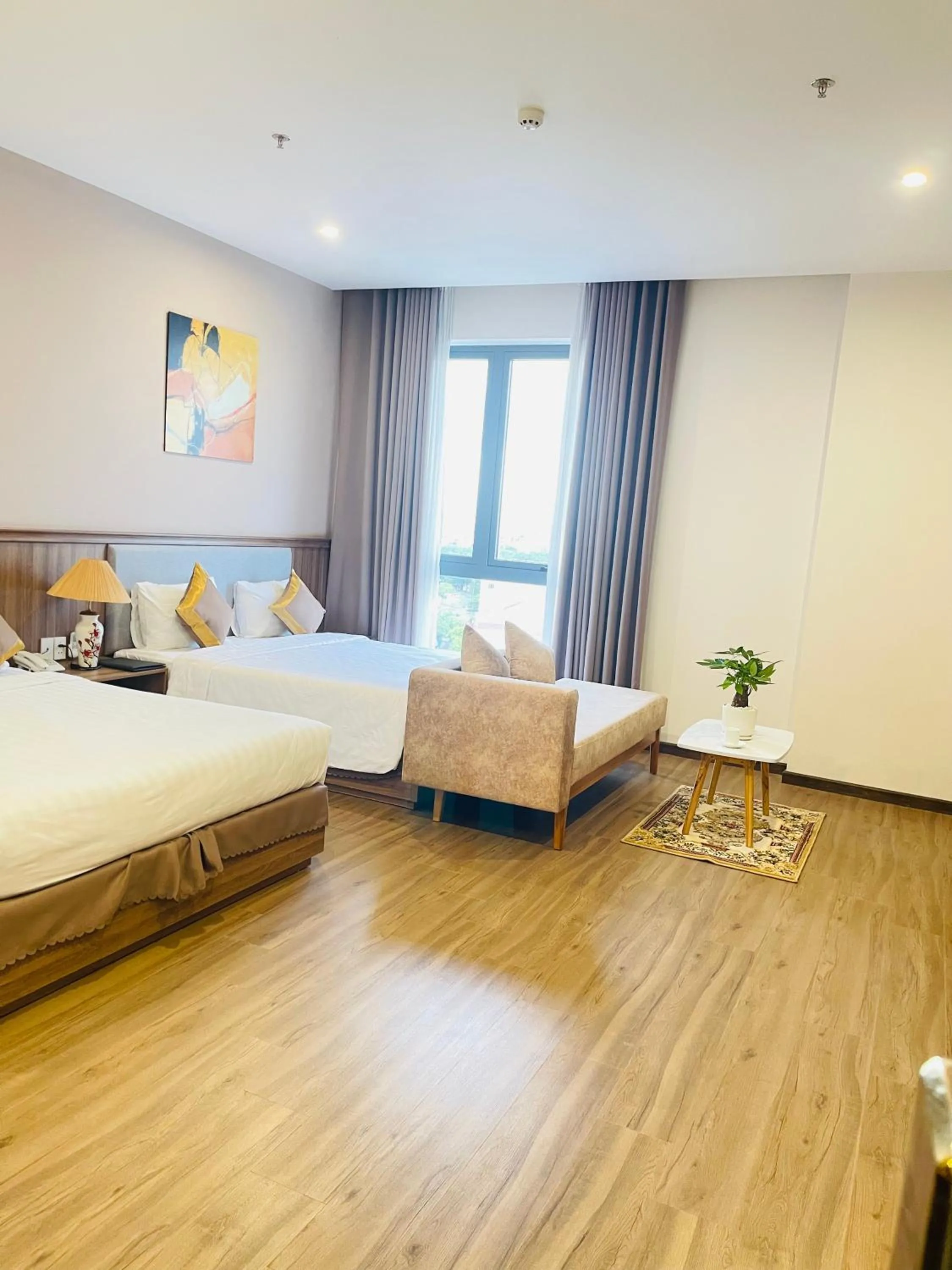 Bed in ATP Galaxy Hotel & Apartment Danang