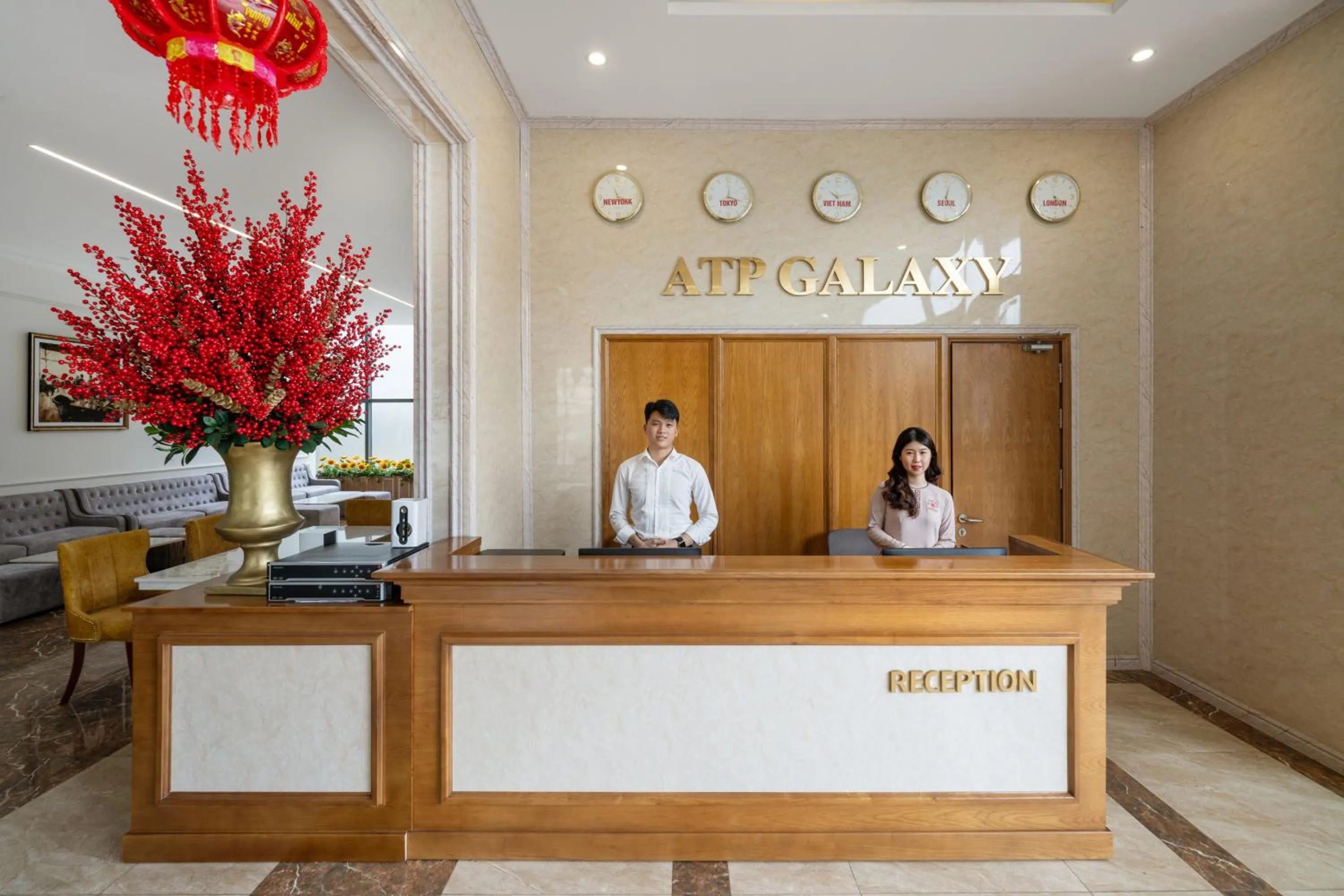Lobby or reception in ATP Galaxy Hotel & Apartment Danang