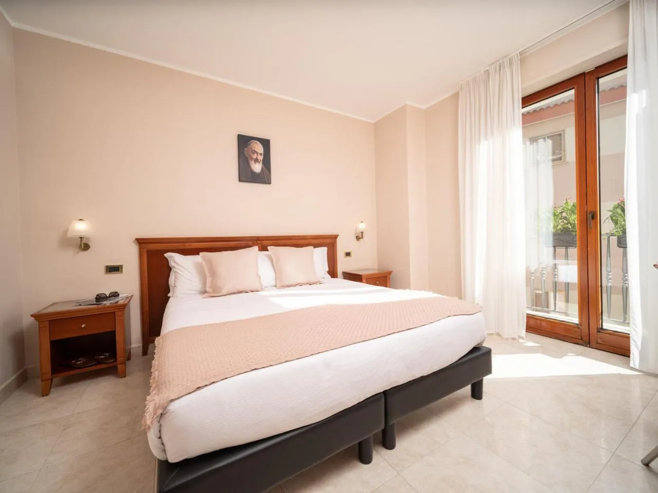 Bed in Hotel SAN PIO