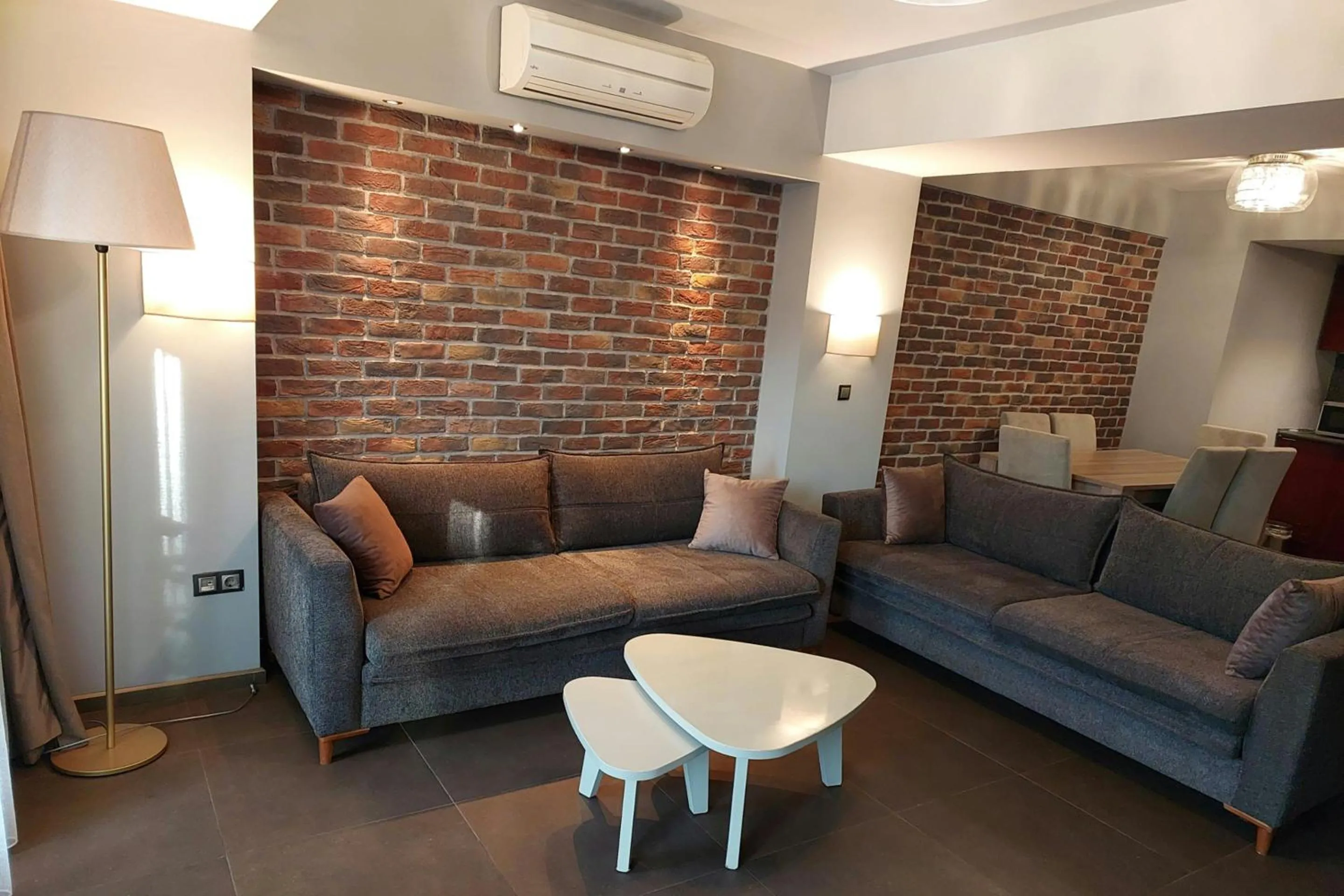 Seating area in BC Residence Pangaldi