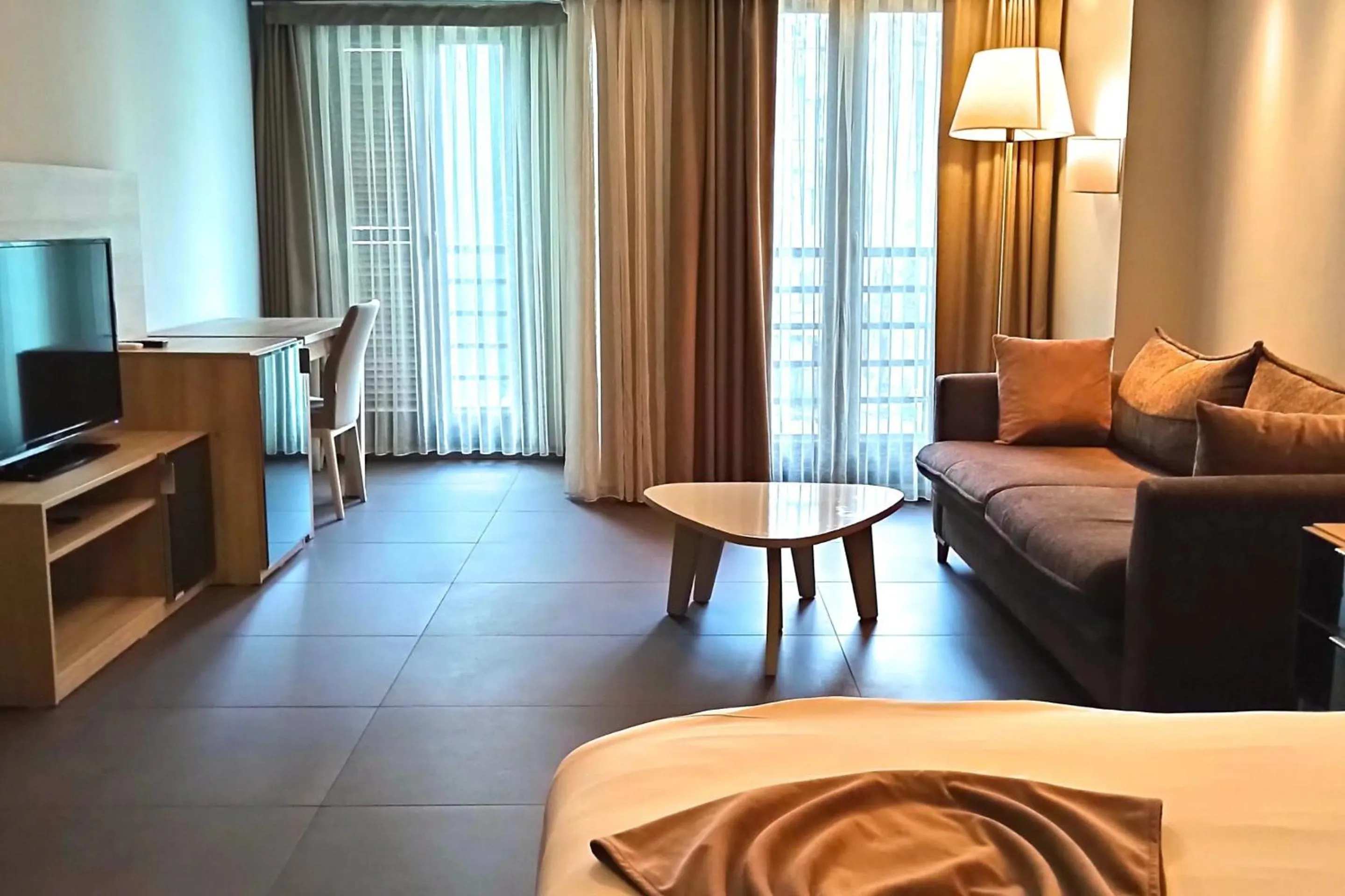 Communal lounge/ TV room in BC Residence Pangaldi