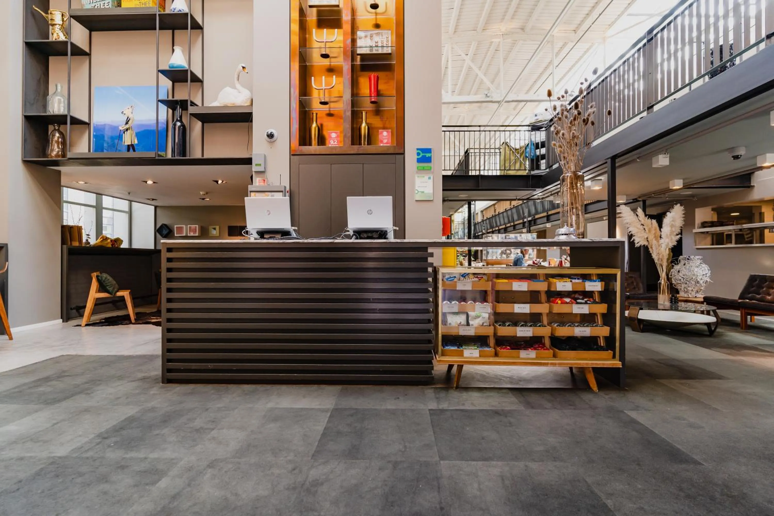 Lobby or reception in Hotel De Hallen