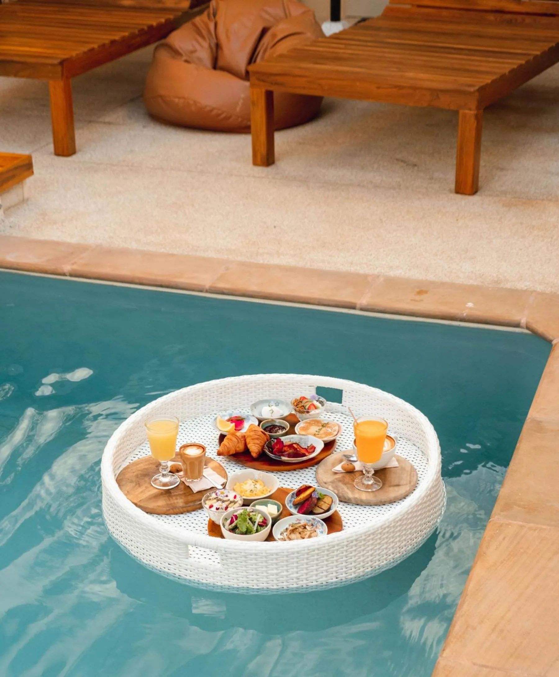 Breakfast in Rustic and Blue Getaway