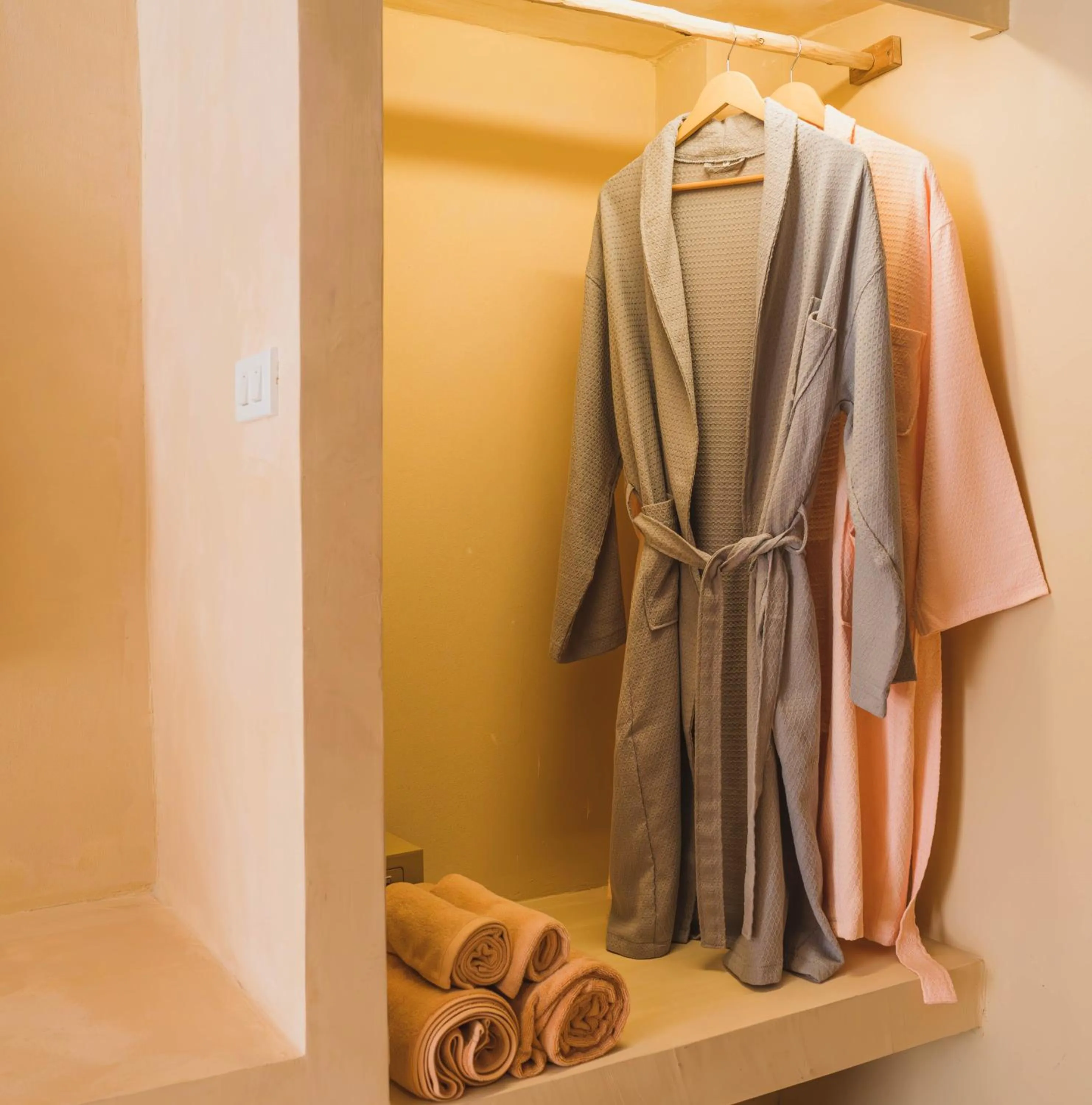 Shower in Rustic and Blue Getaway
