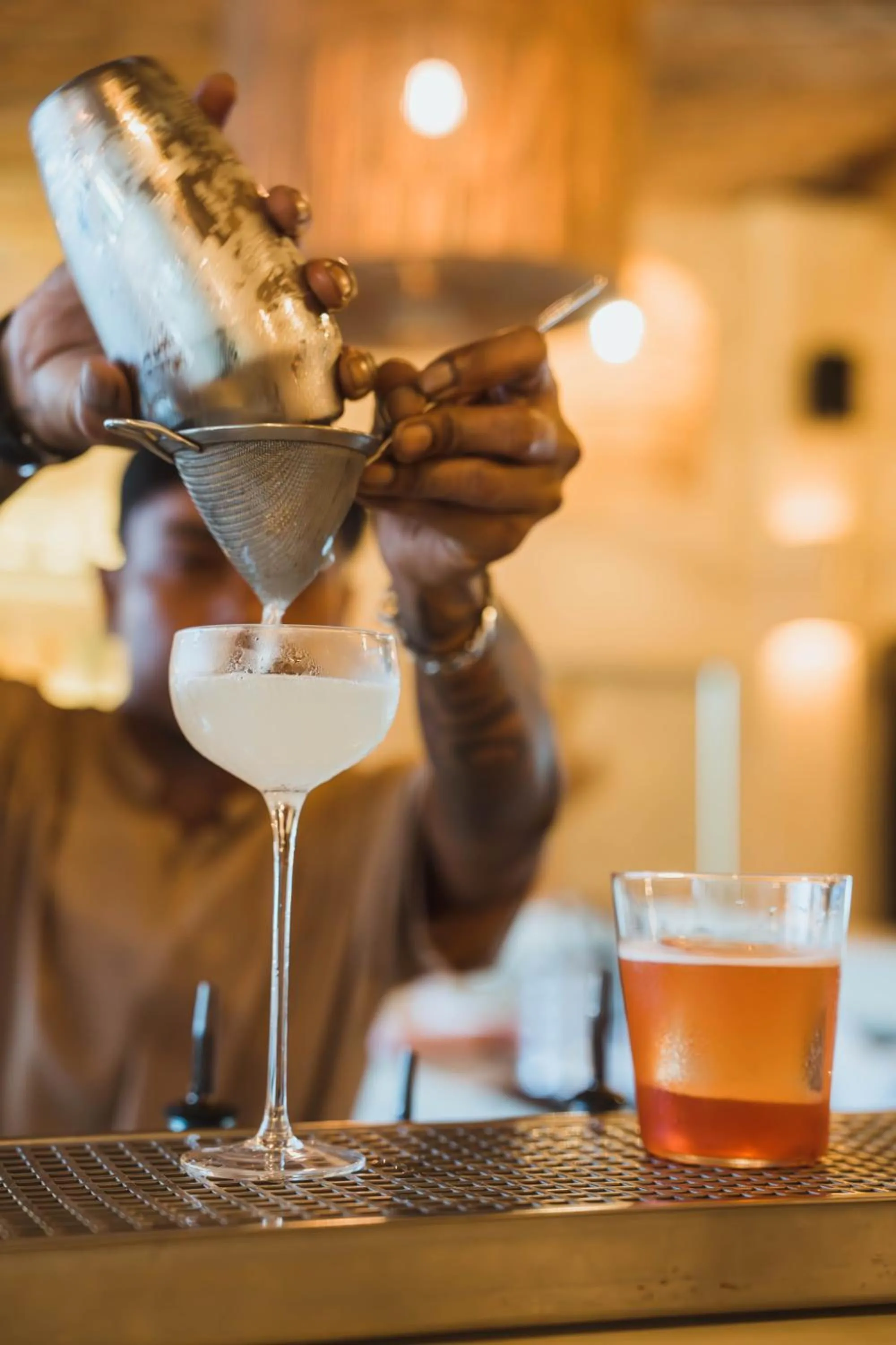 Drinks in Rustic and Blue Getaway