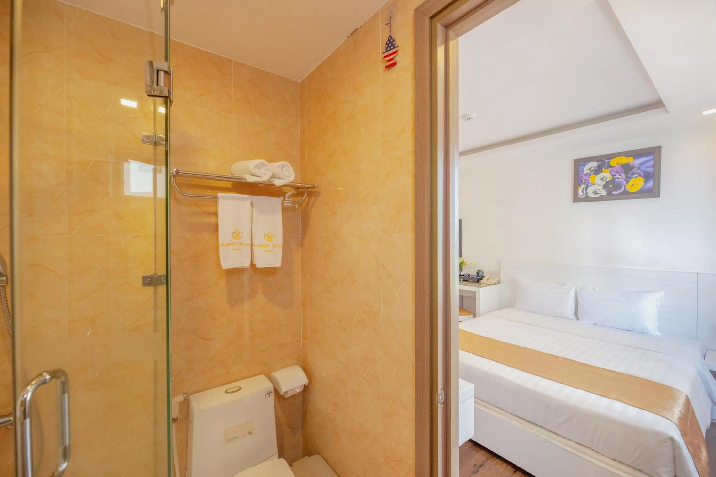 Toilet, Bed in Waikiki Beach Hotel Da Nang