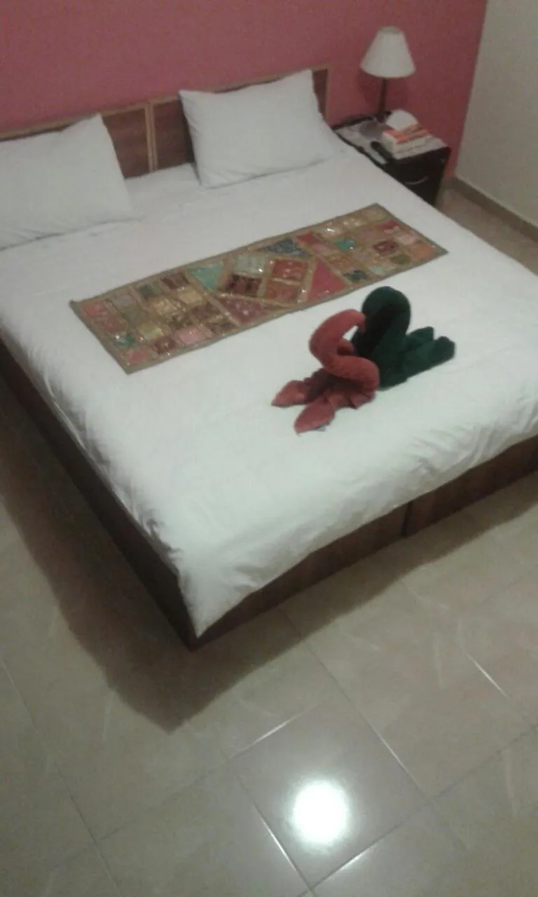 Bed in Jordan River Hotel