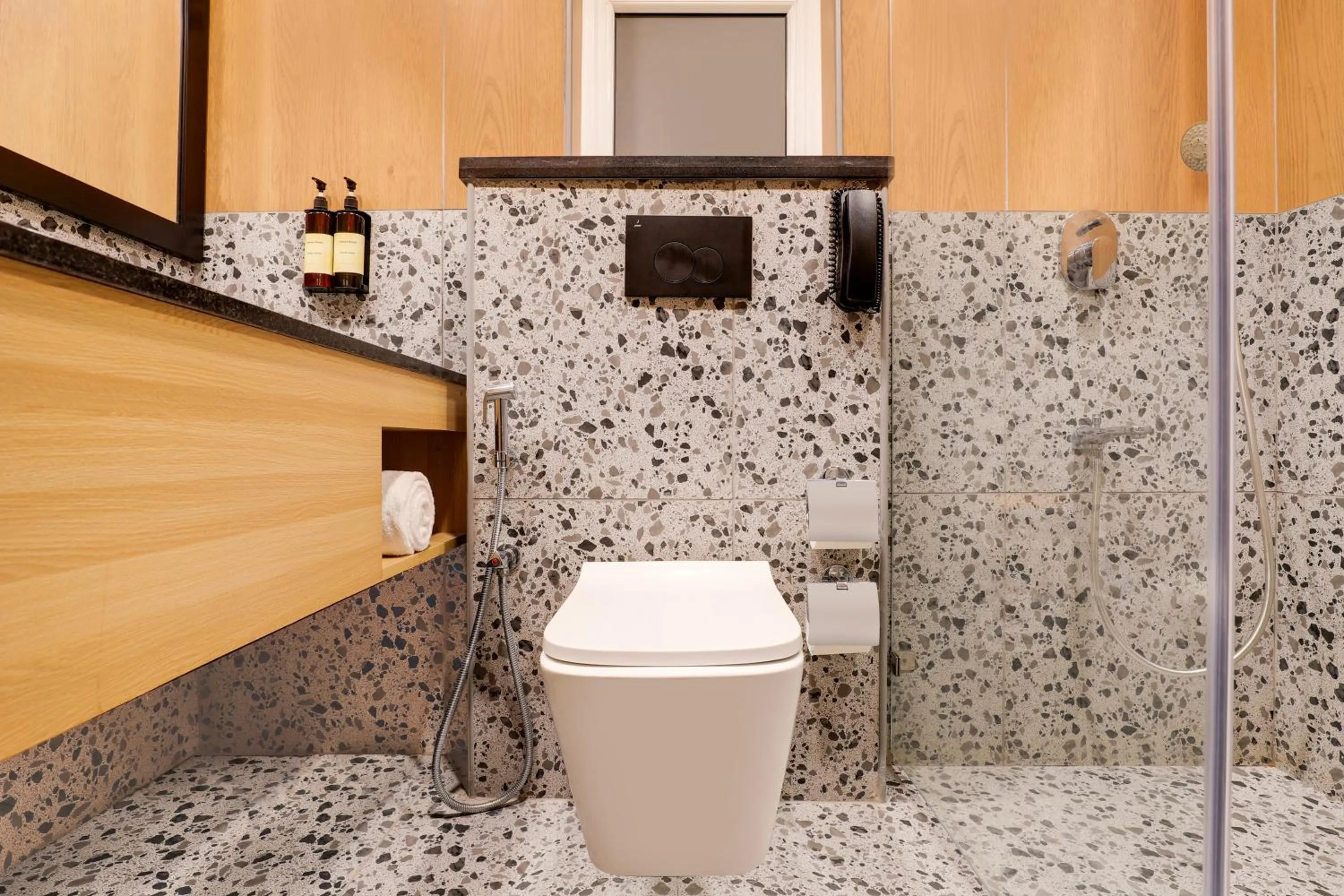 Toilet in Lemon Tree Suites, Whitefield, Bengaluru