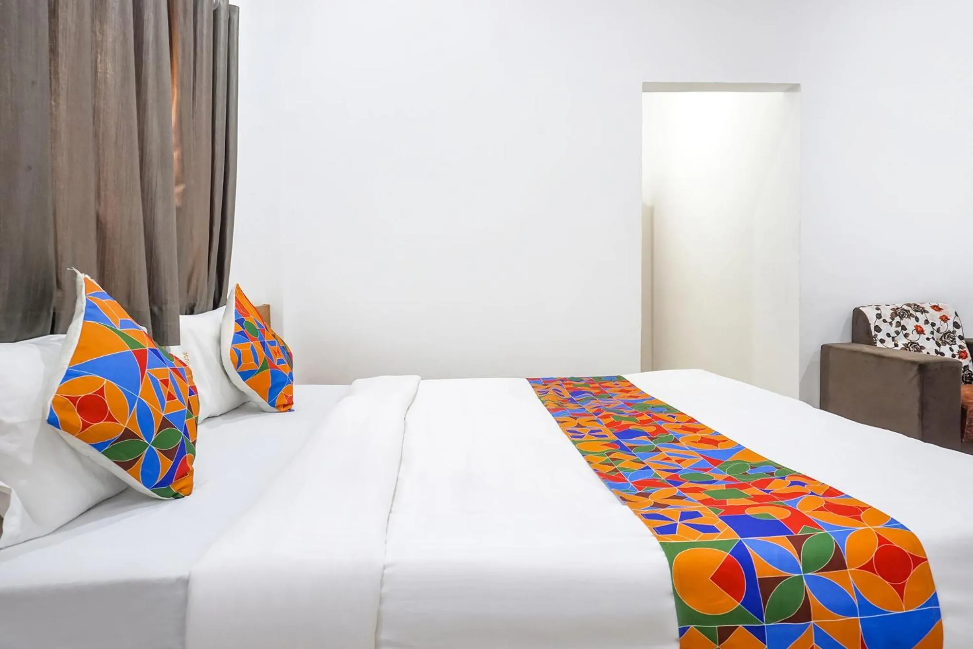 Bed in FabHotel The White House Inn - EON IT Park