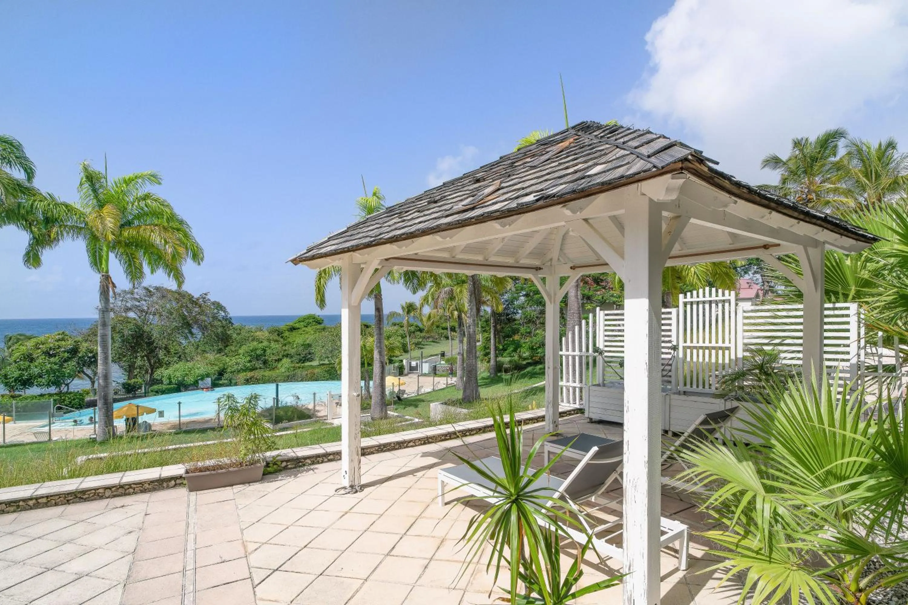 Patio in Résidence Pierre & Vacances Premium Les Tamarins