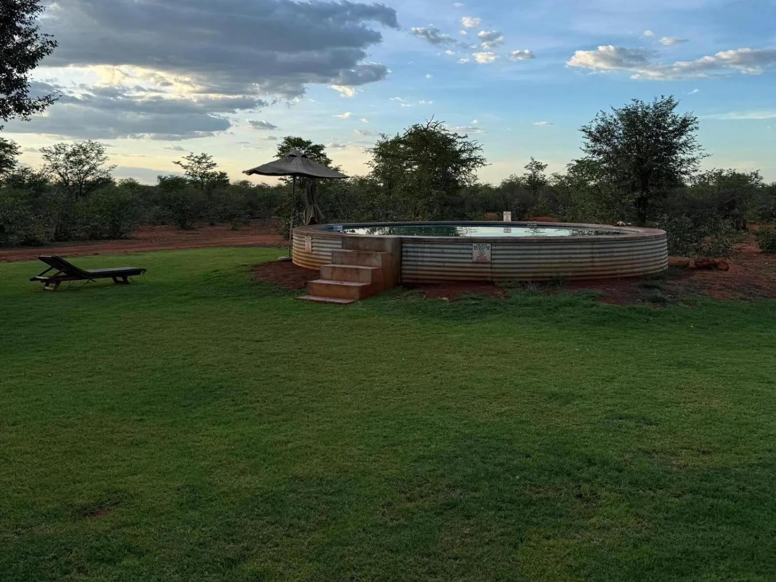 Pool view in Kifaru Bush camp