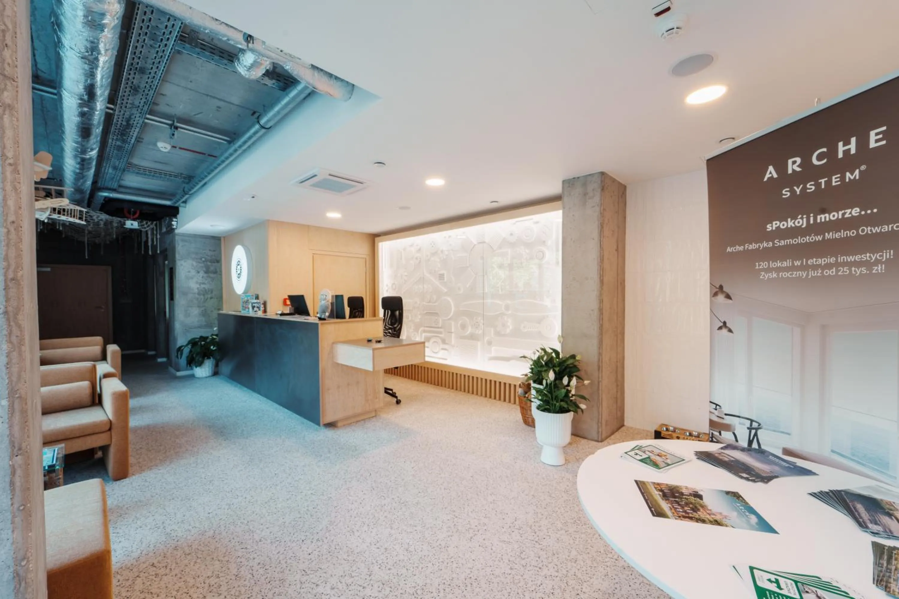 Property building in Hotel ARCHE Fabryka Samolotów w Mielnie