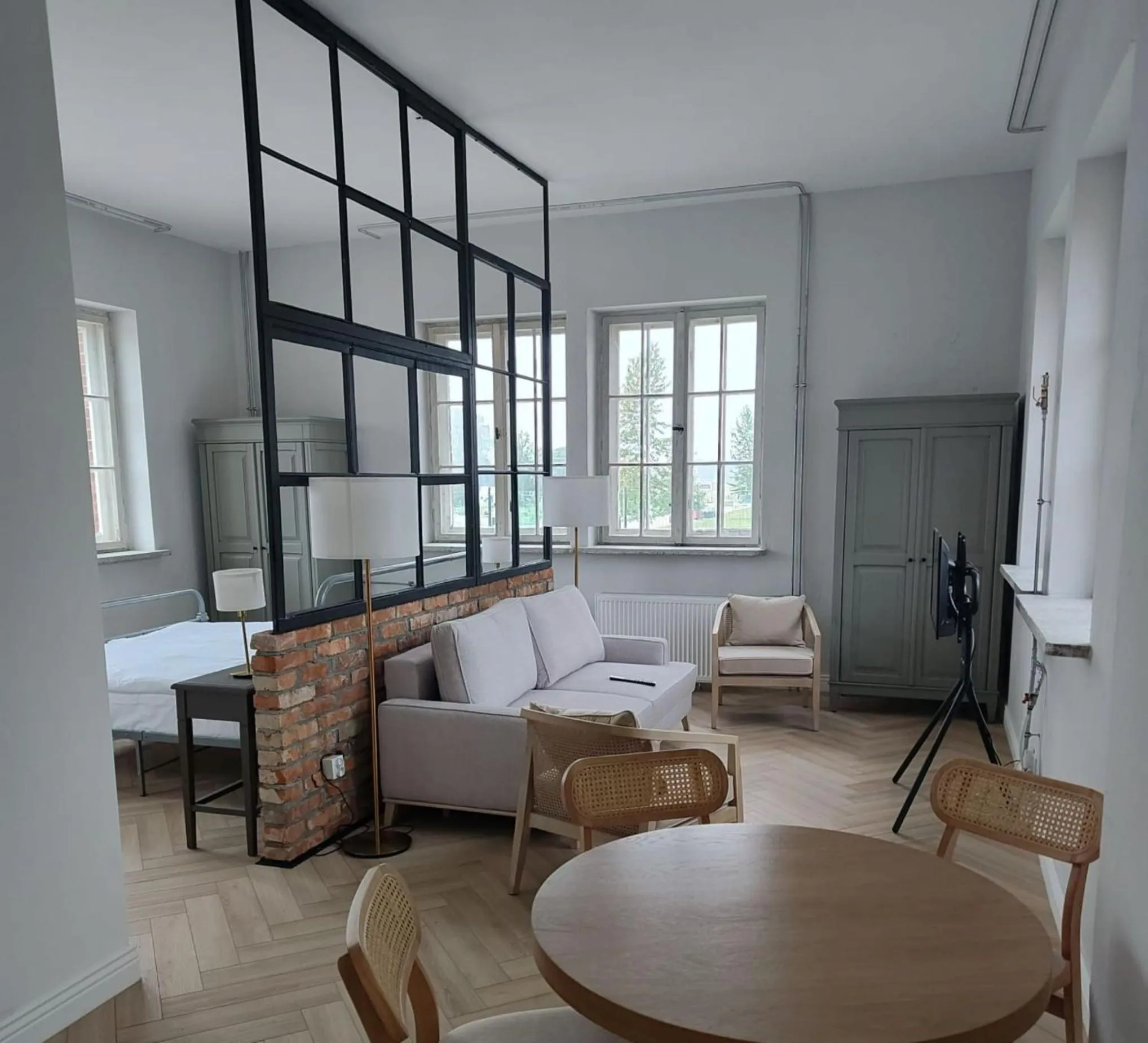 Living room in Hotel ARCHE Fabryka Samolotów w Mielnie