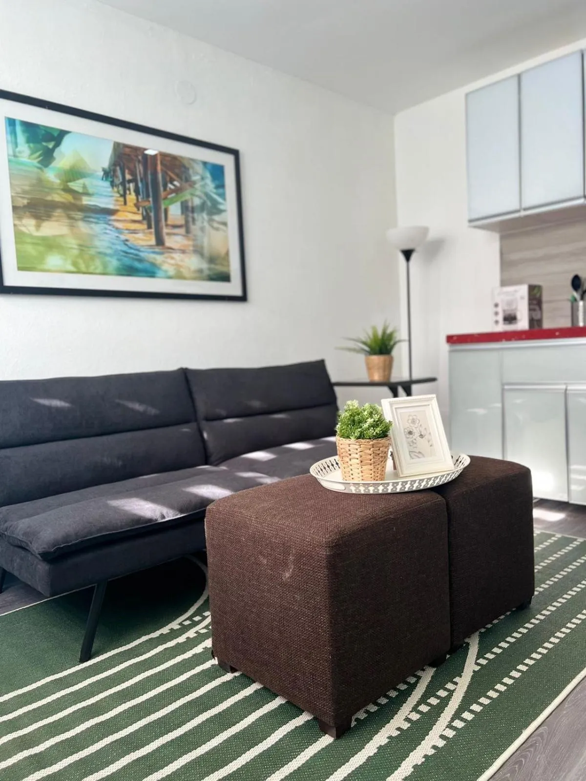 Seating area in Janer House at San Juan