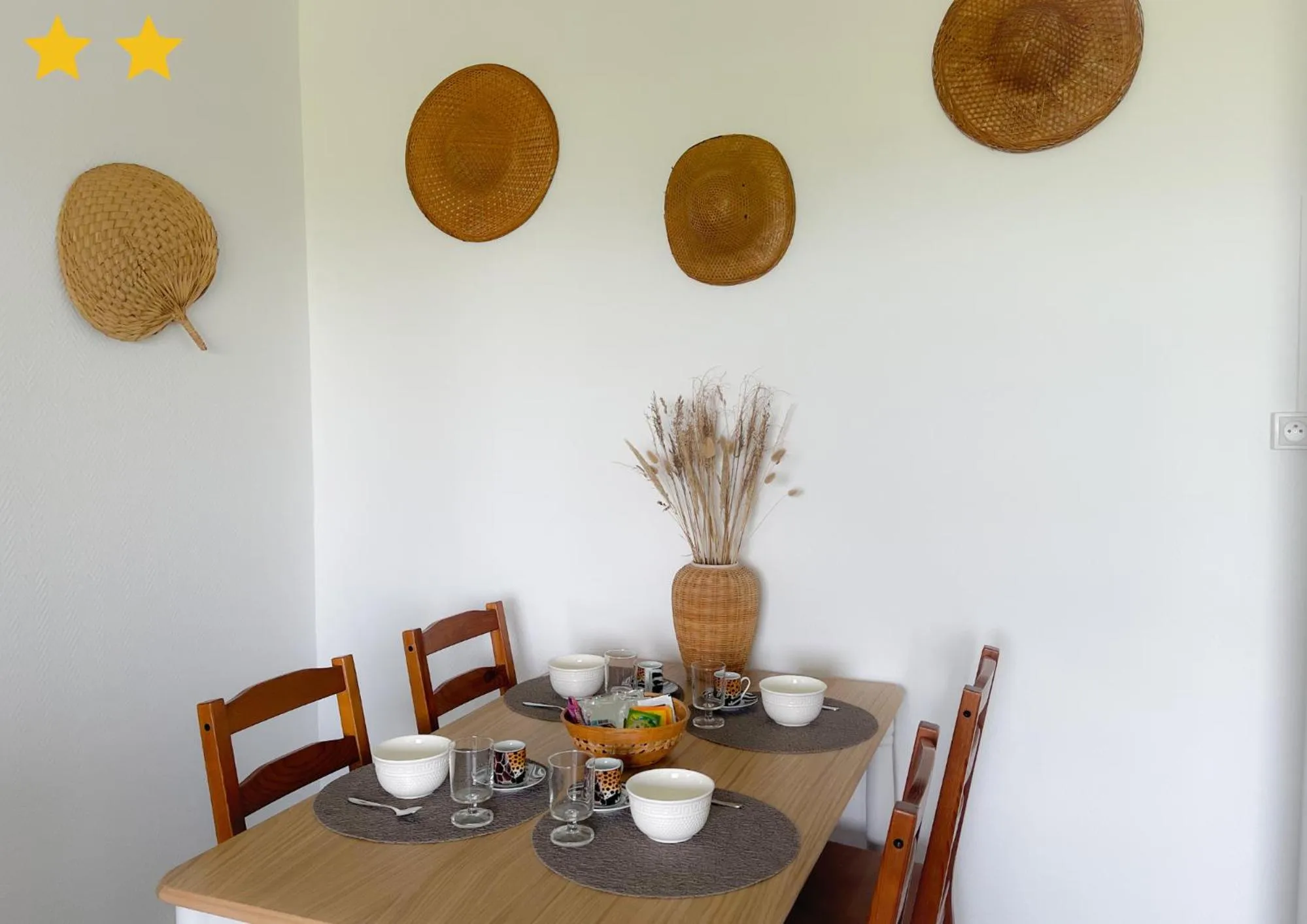Dining area in La Digue