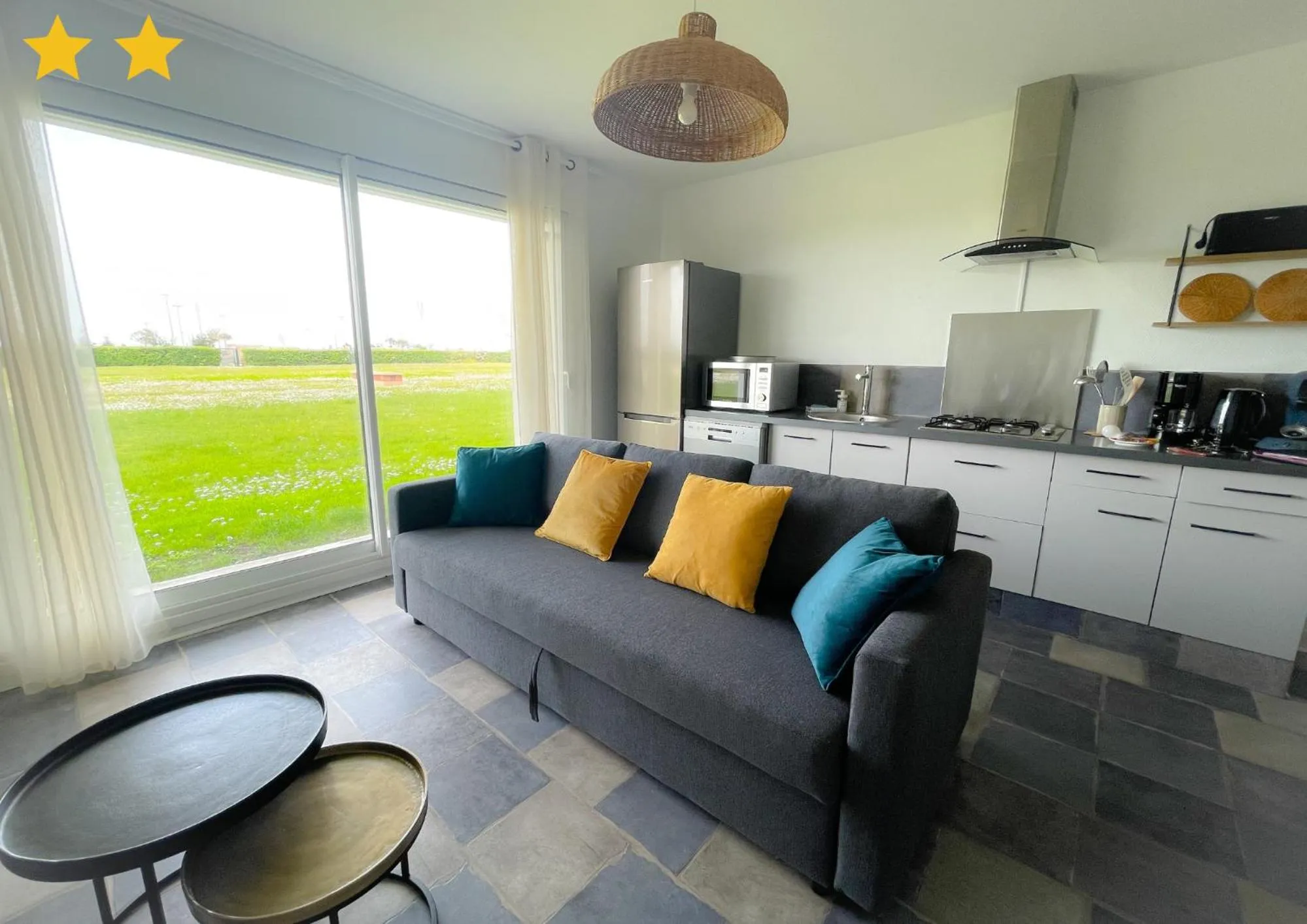 Living room in La Digue