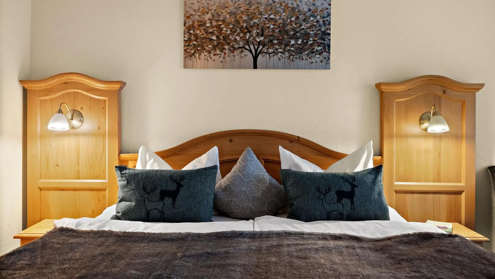 Bed in Apparthotel Jagdhof