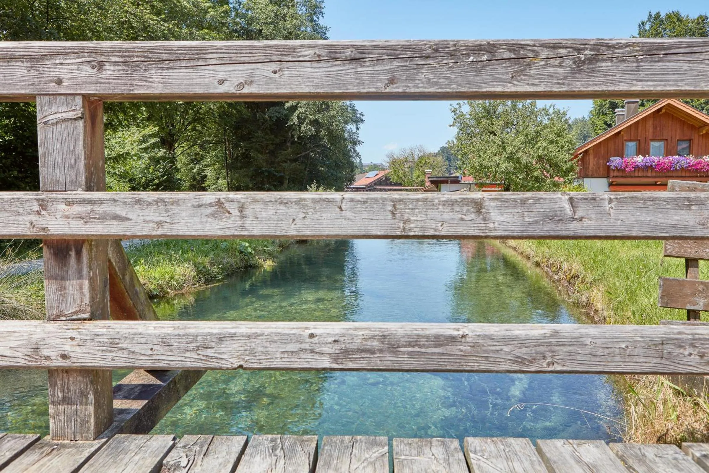 River view in Hotel Garni Alte Säge Ruhpolding inkl Chiemgaukarte