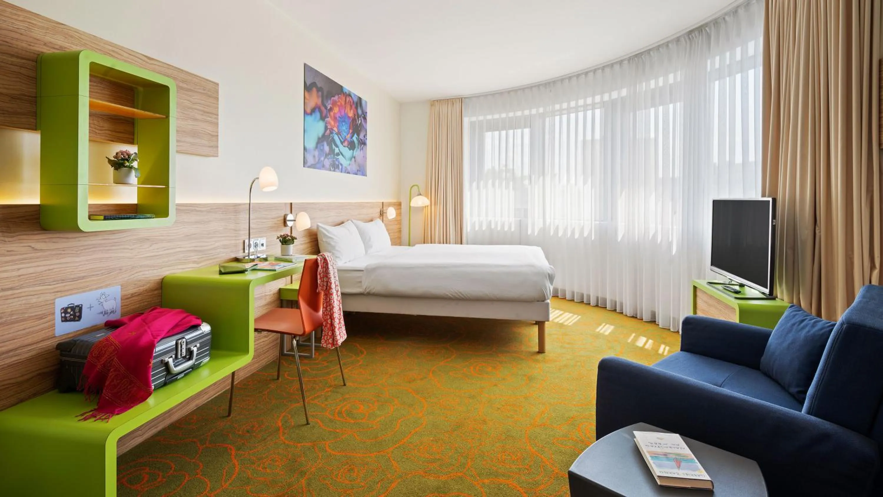 Bedroom, Bed in Hey Lou Hotel Hildesheim