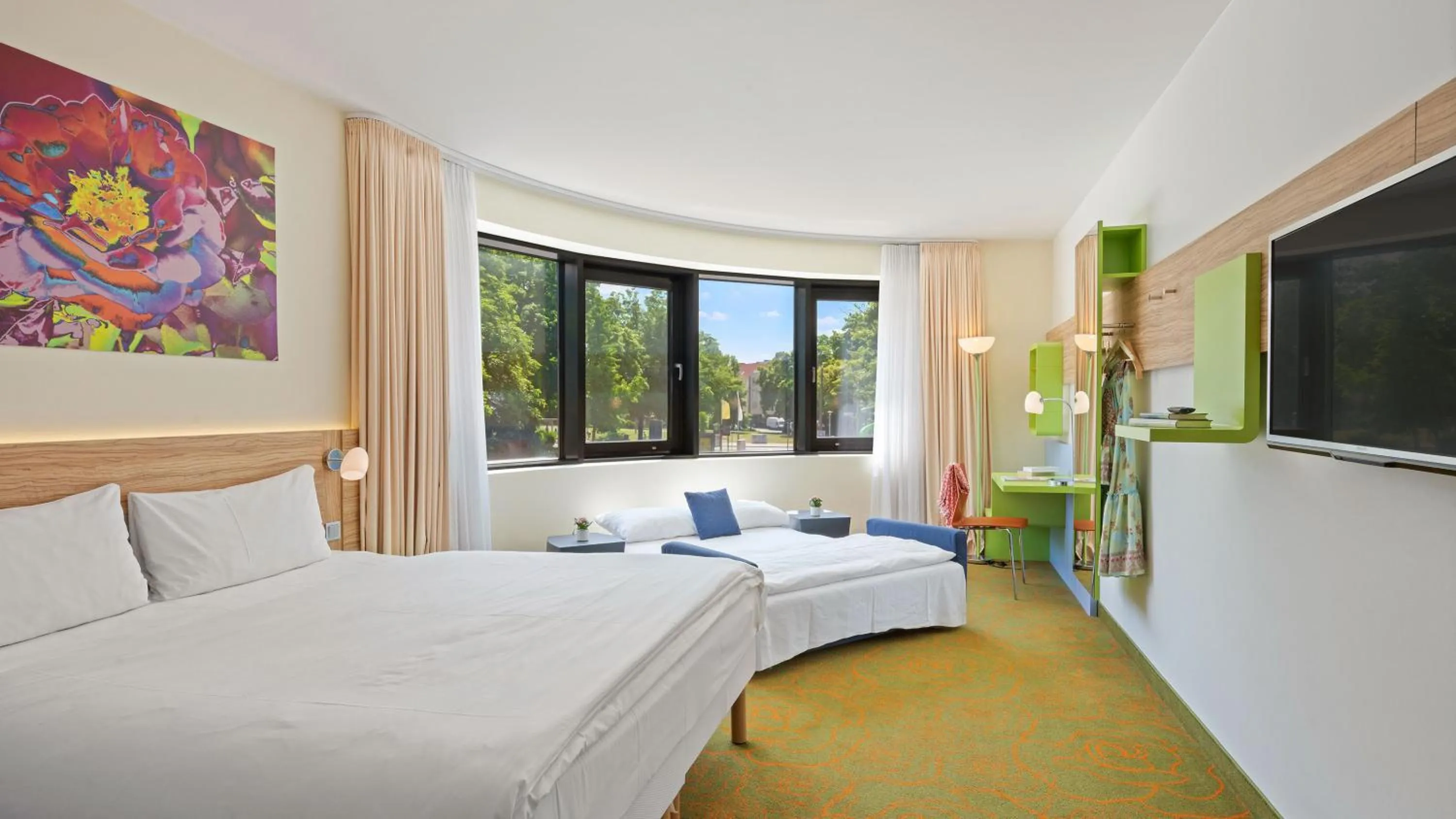 Bedroom, Bed in Hey Lou Hotel Hildesheim