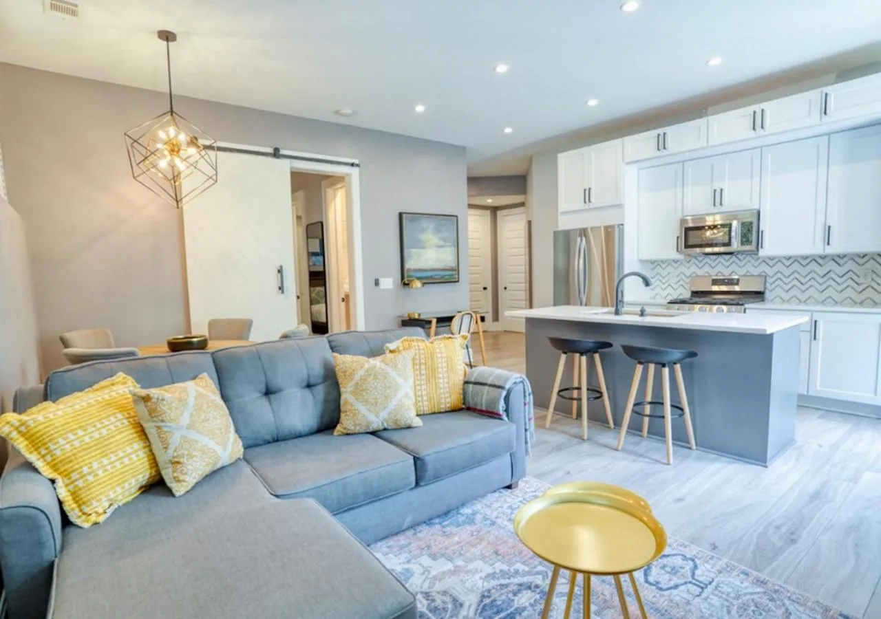 Living room in BCA Furnished Apartments