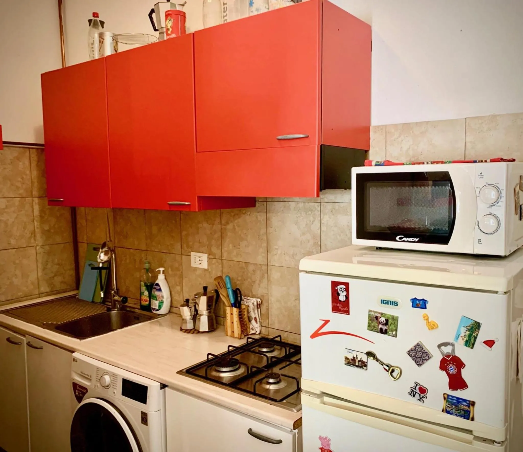 Kitchen or kitchenette in Ariel B&B