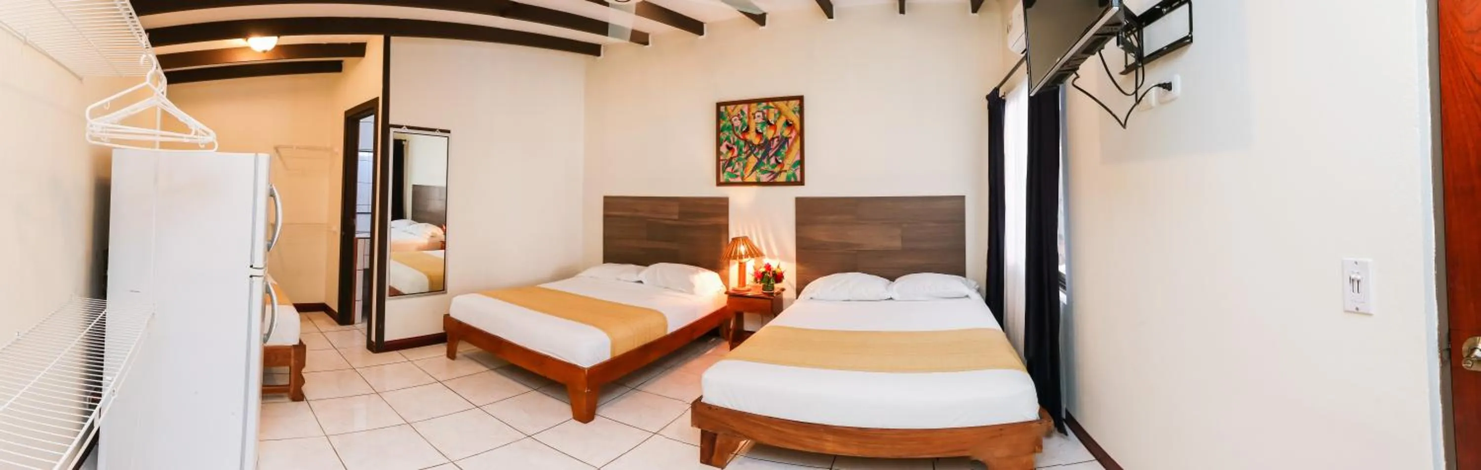 Bed in Hotel Flor Blanca