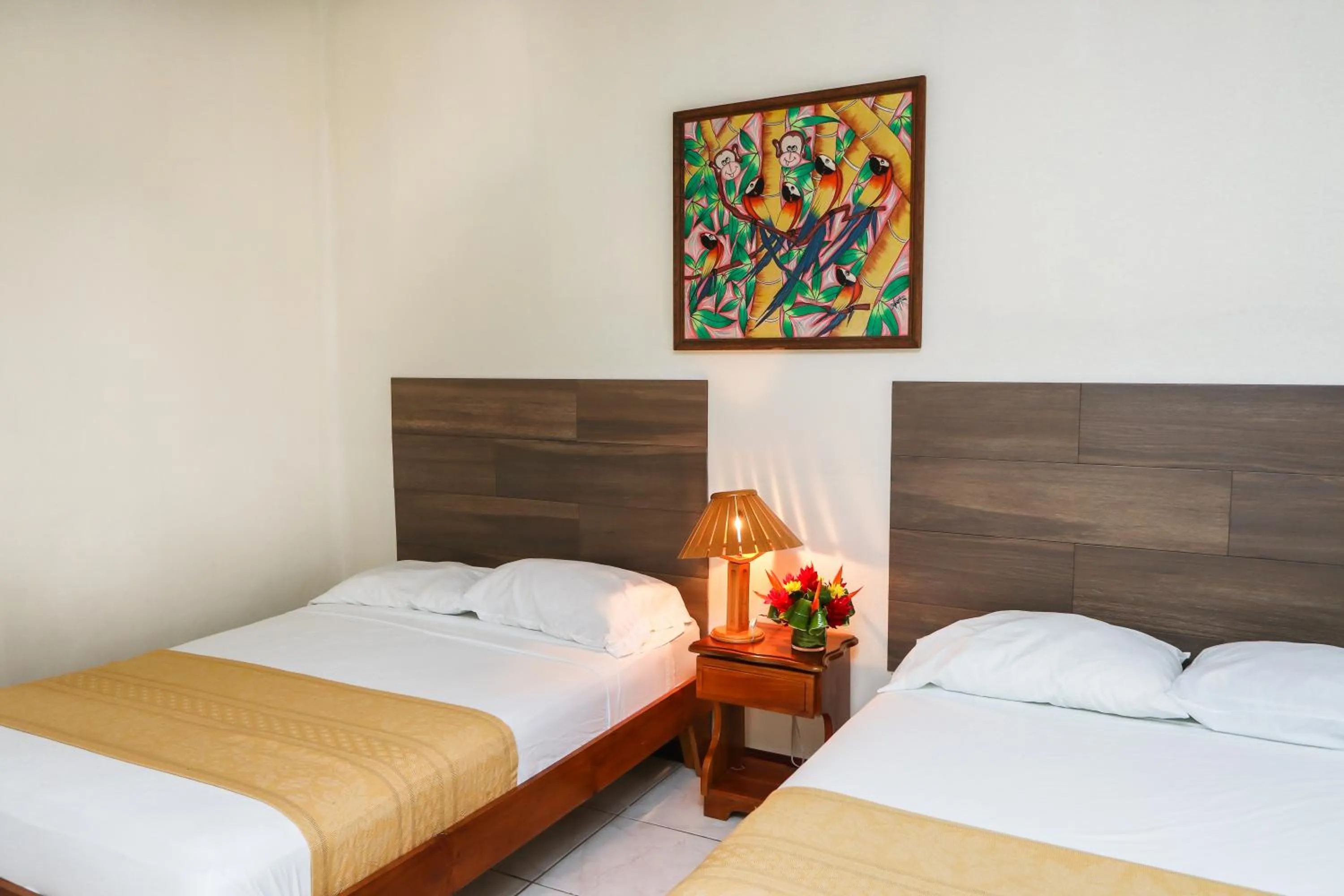 Bed in Hotel Flor Blanca