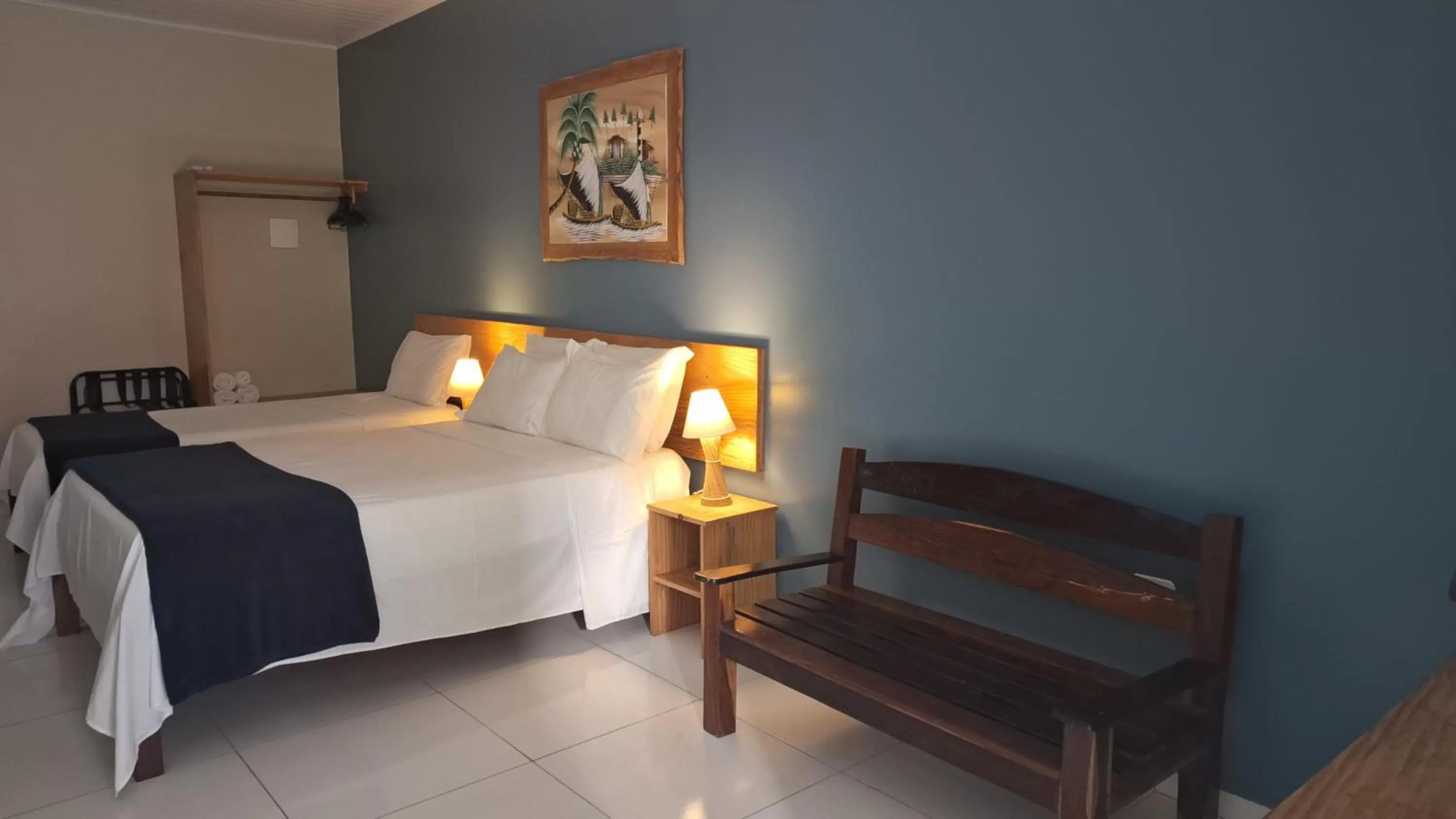 Bedroom, Bed in Pousada Maresia