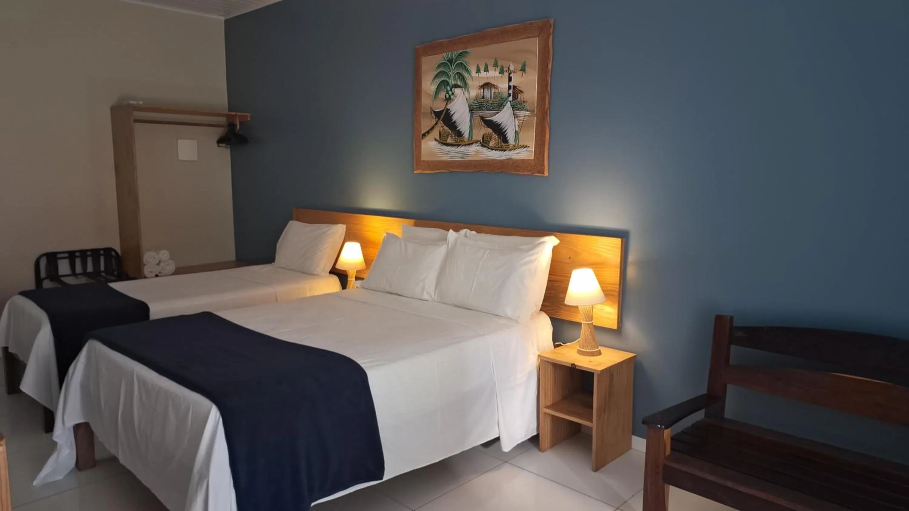 Bedroom, Bed in Pousada Maresia