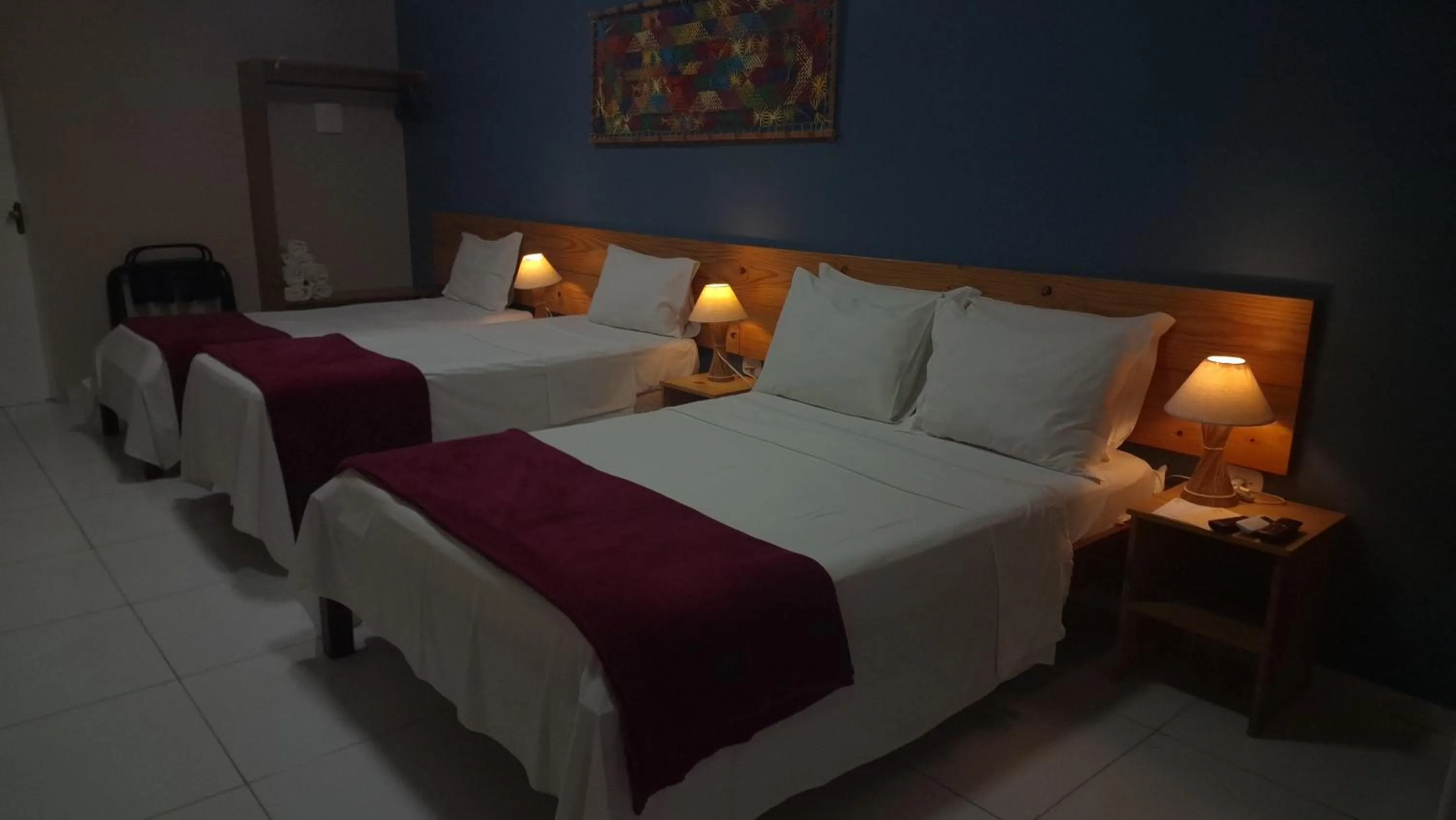Bed in Pousada Maresia