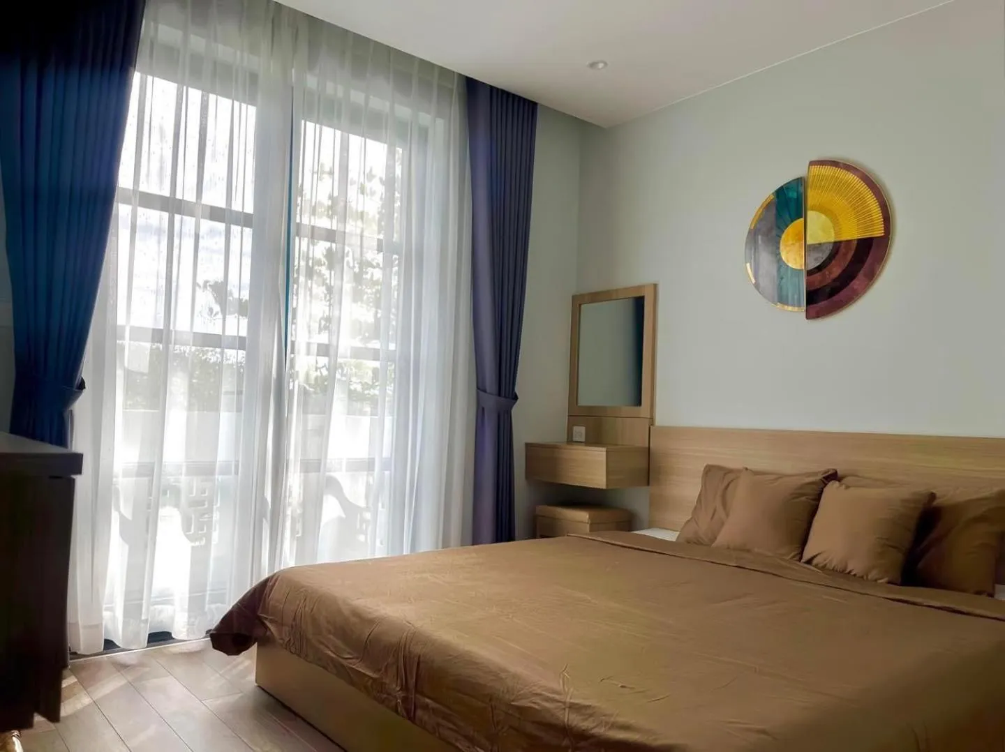 Bed in Green Inn Phu Quoc Hotel