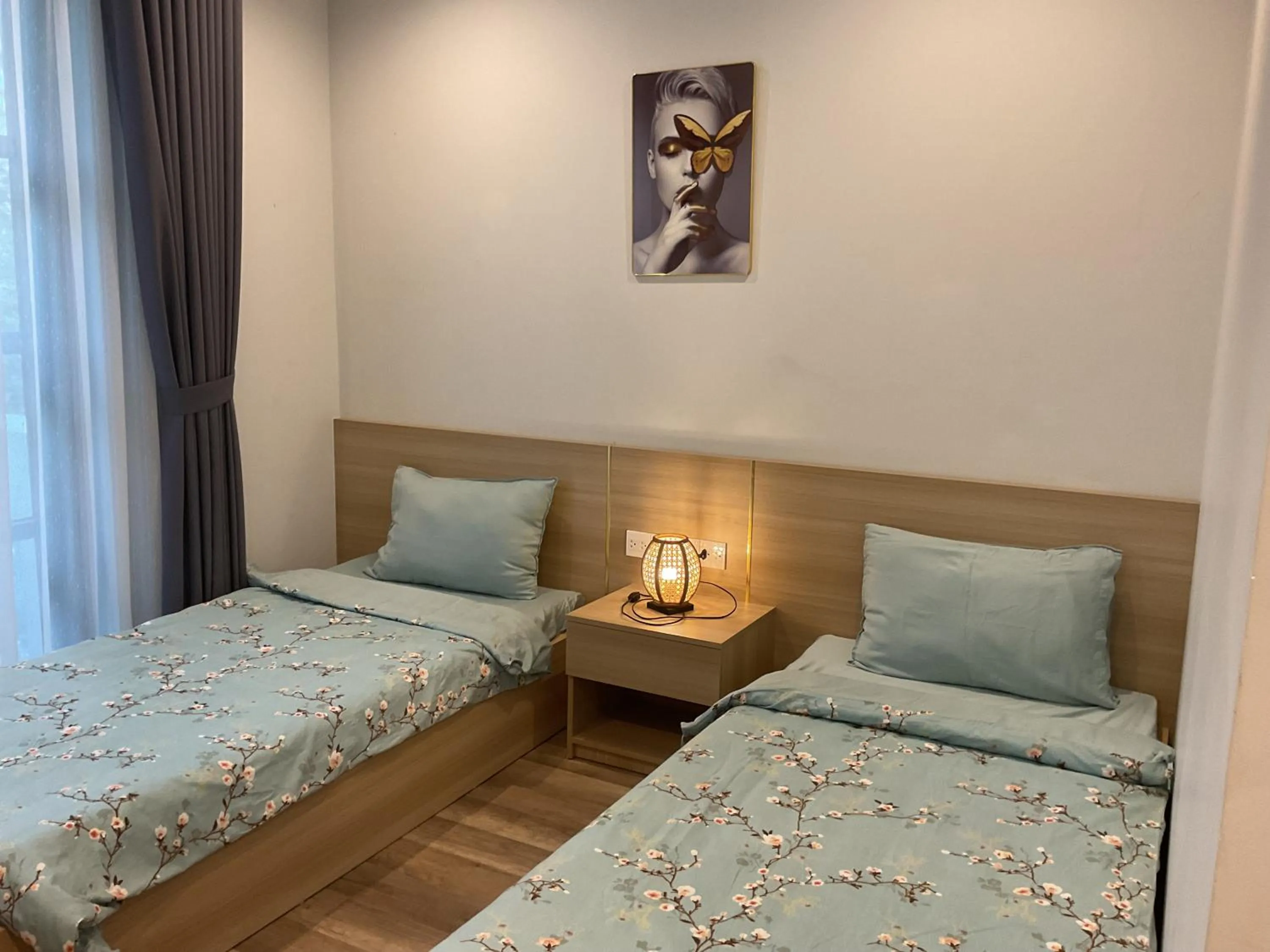 Bed in Green Inn Phu Quoc Hotel