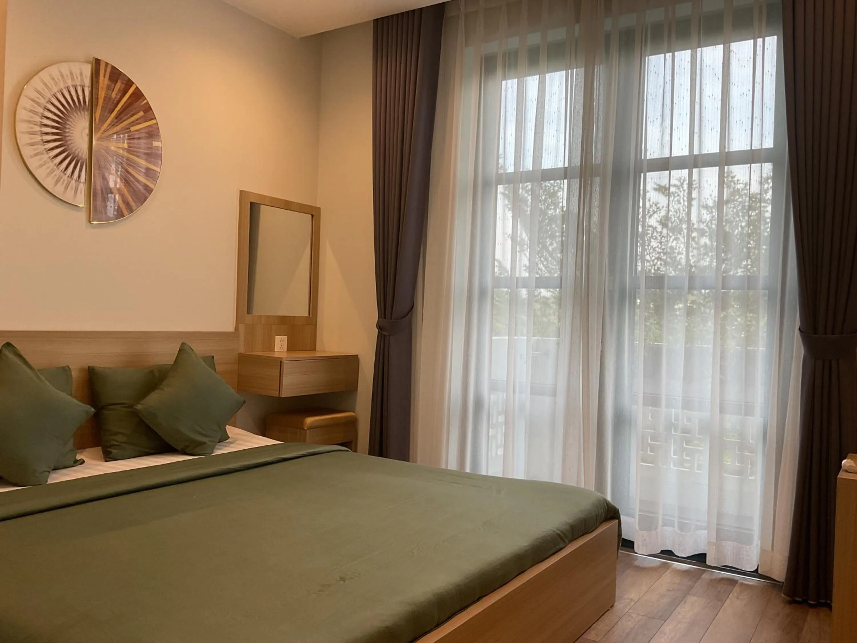 Bed in Green Inn Phu Quoc Hotel