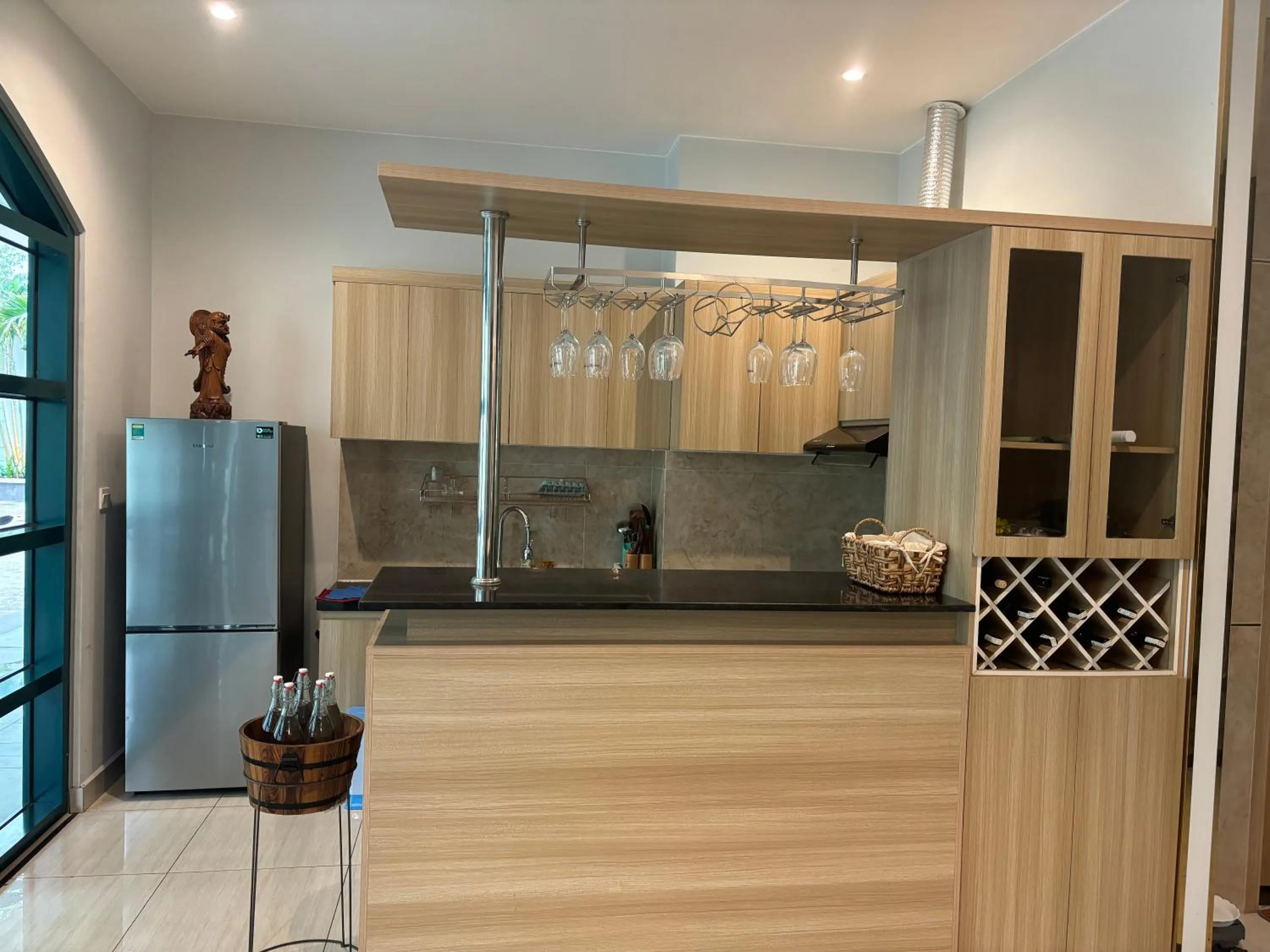 Kitchen or kitchenette in Green Inn Phu Quoc Hotel