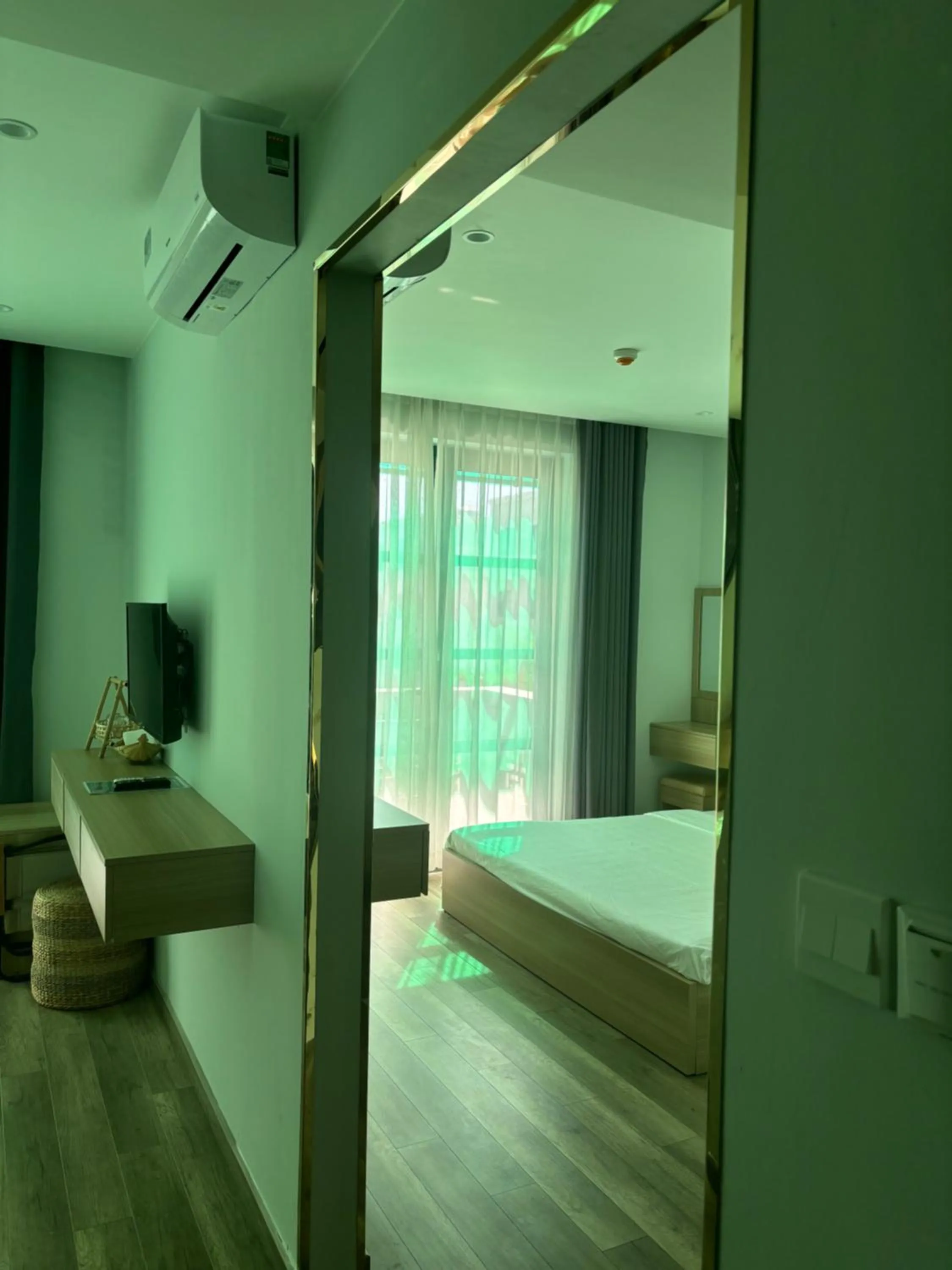 Bed in Green Inn Phu Quoc Hotel