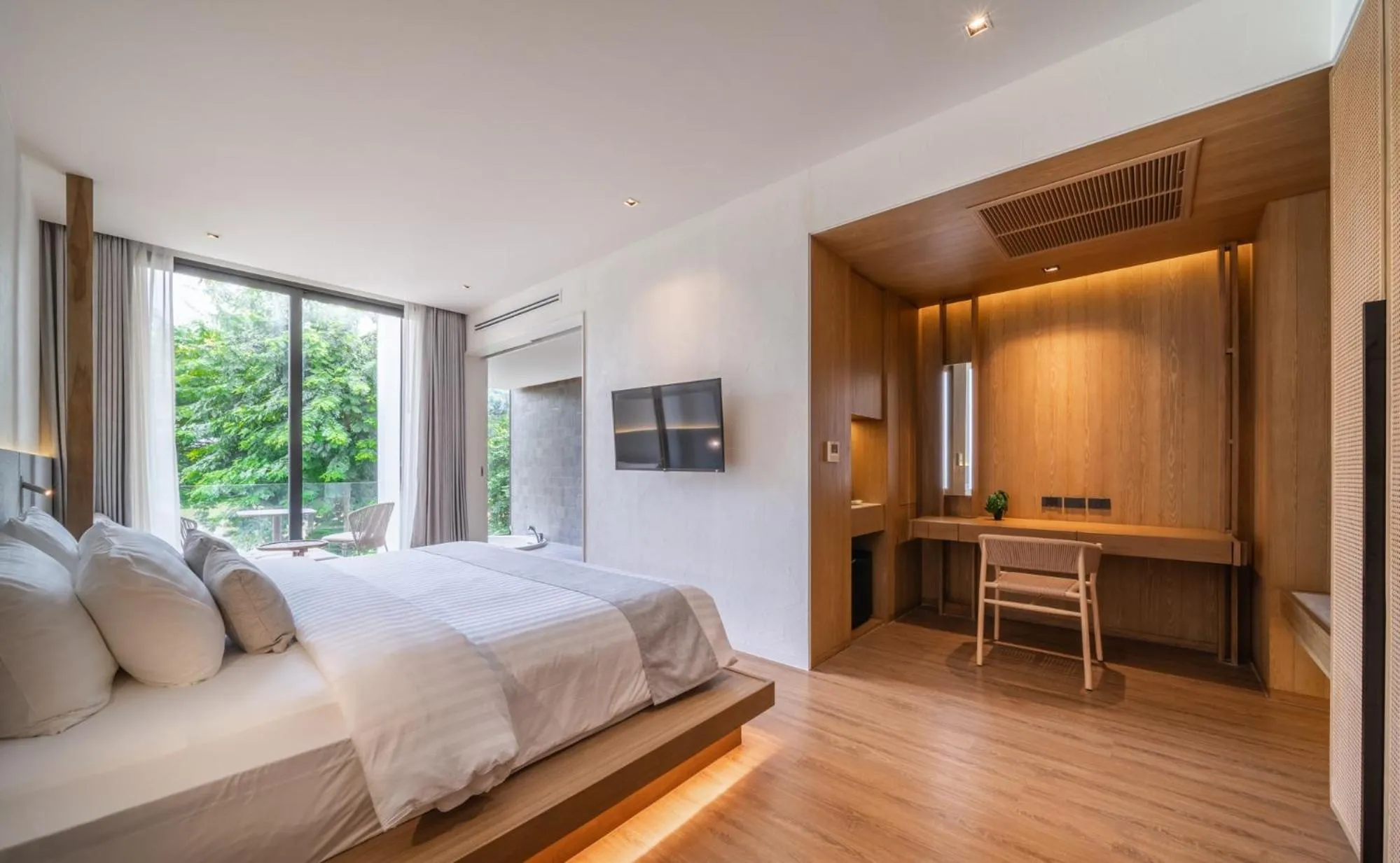 Bed in Riva Vista Riverfront Resort Chiang Rai