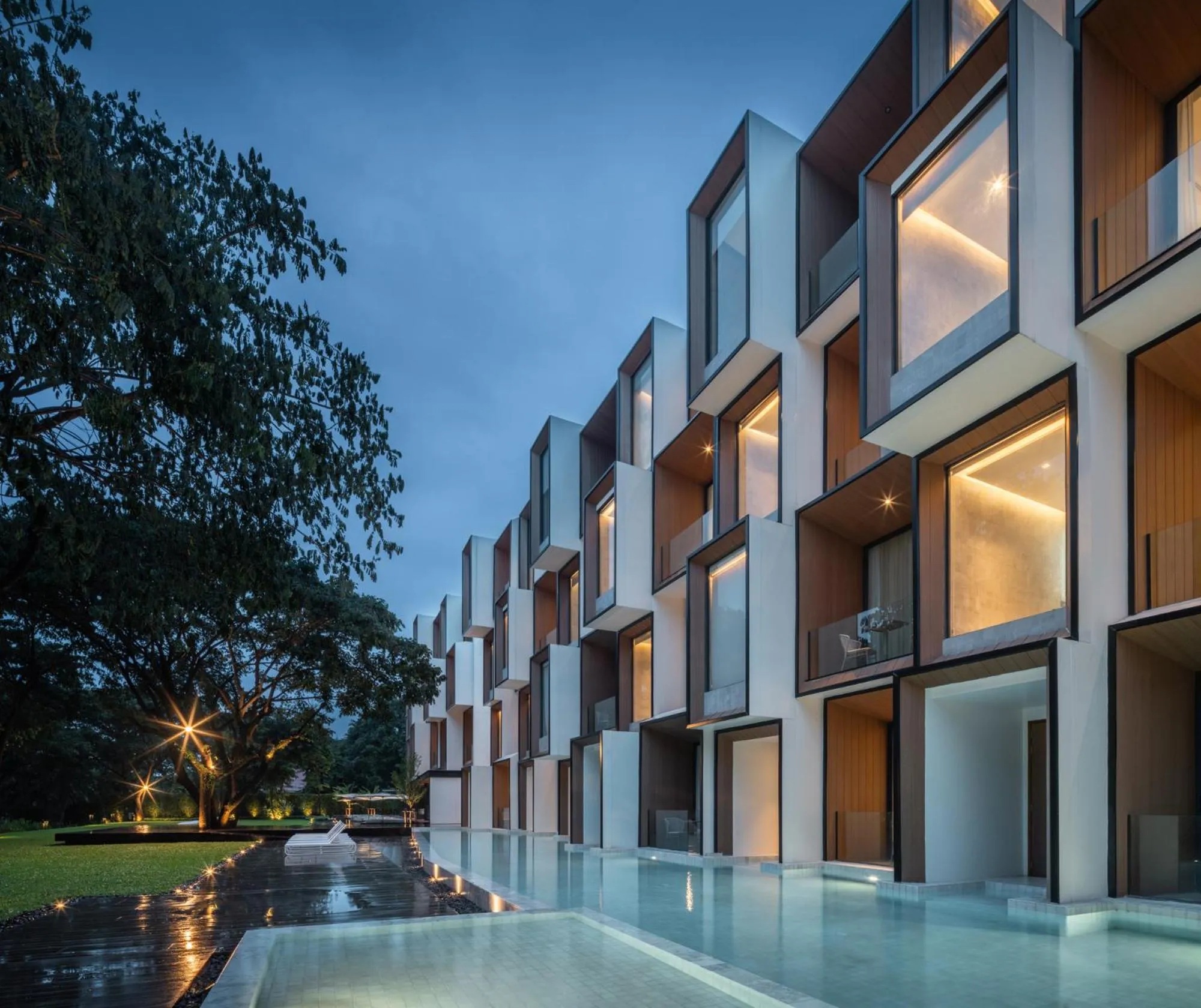 Swimming pool in Riva Vista Riverfront Resort Chiang Rai