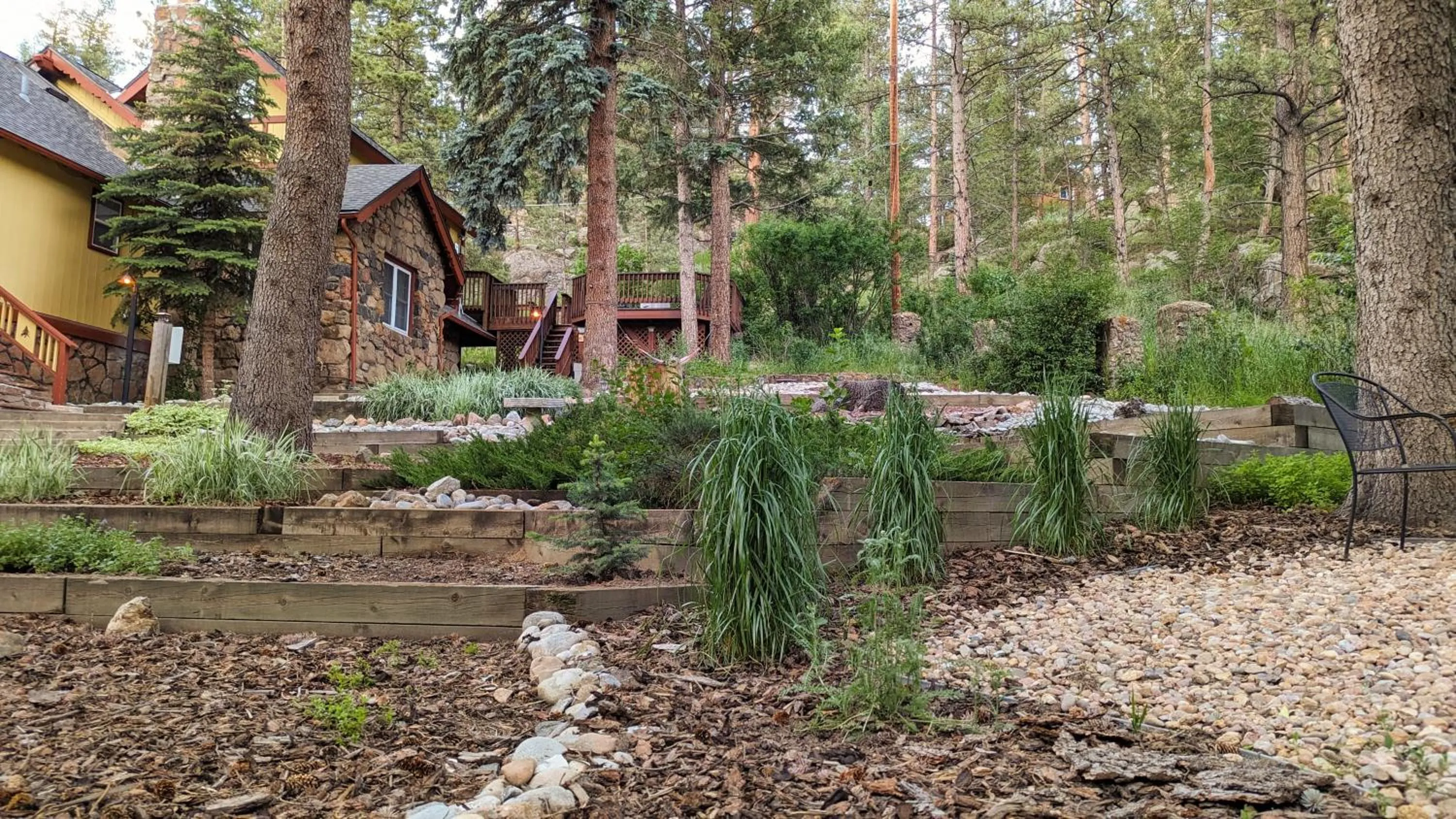 Garden in Alpen Way Chalet Mountain Lodge