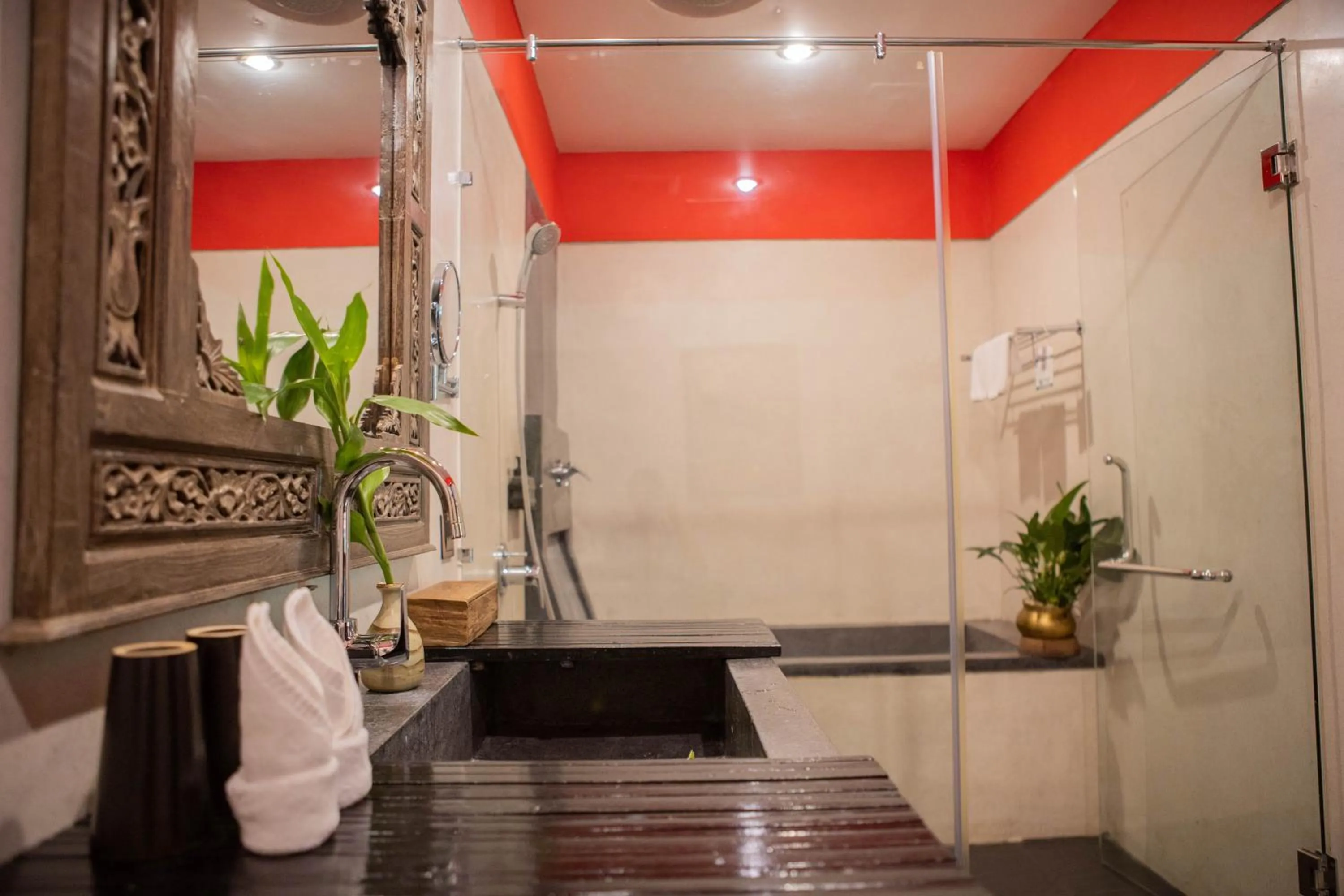 Shower in La Rose Suites