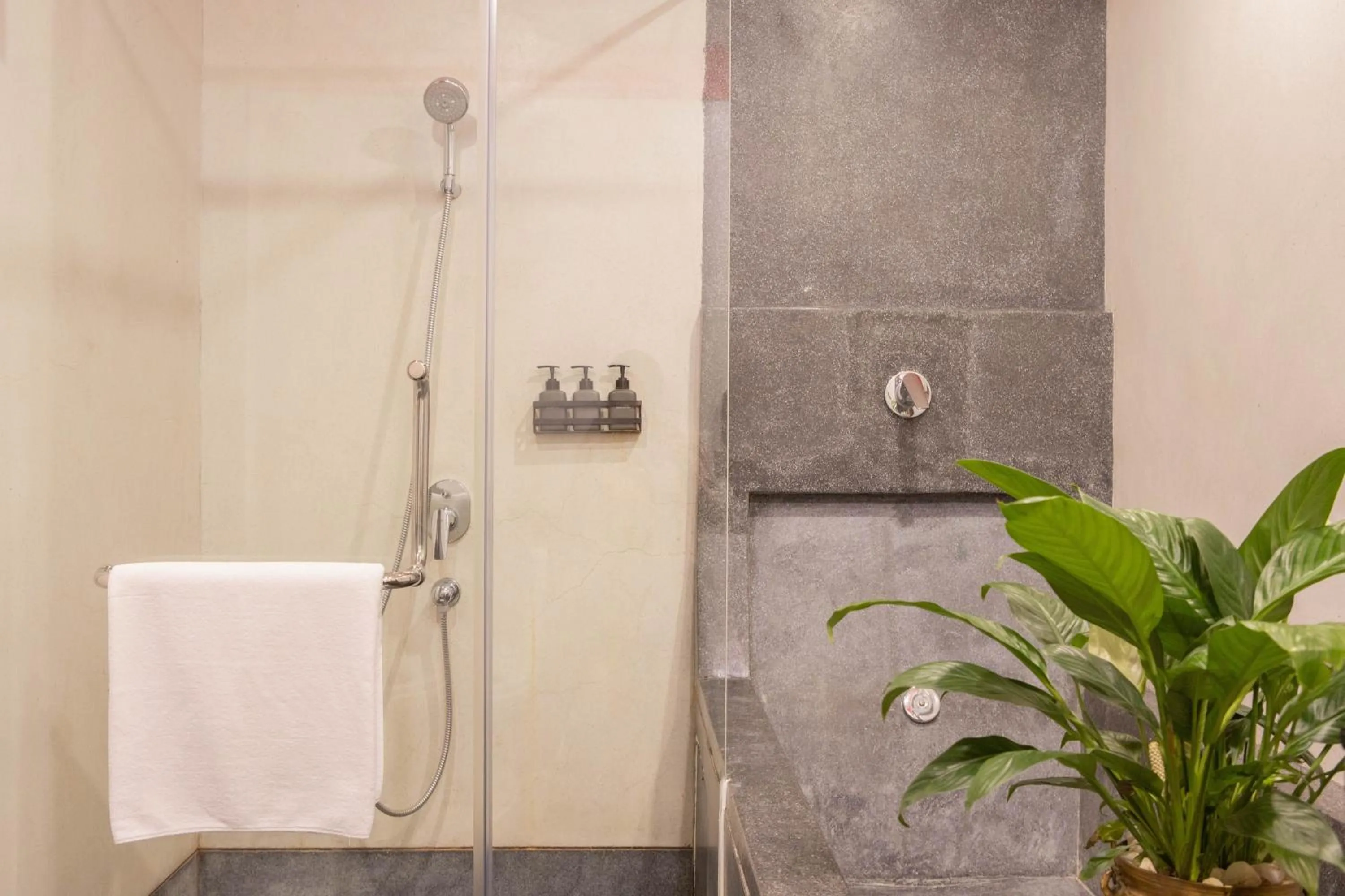 Shower in La Rose Suites