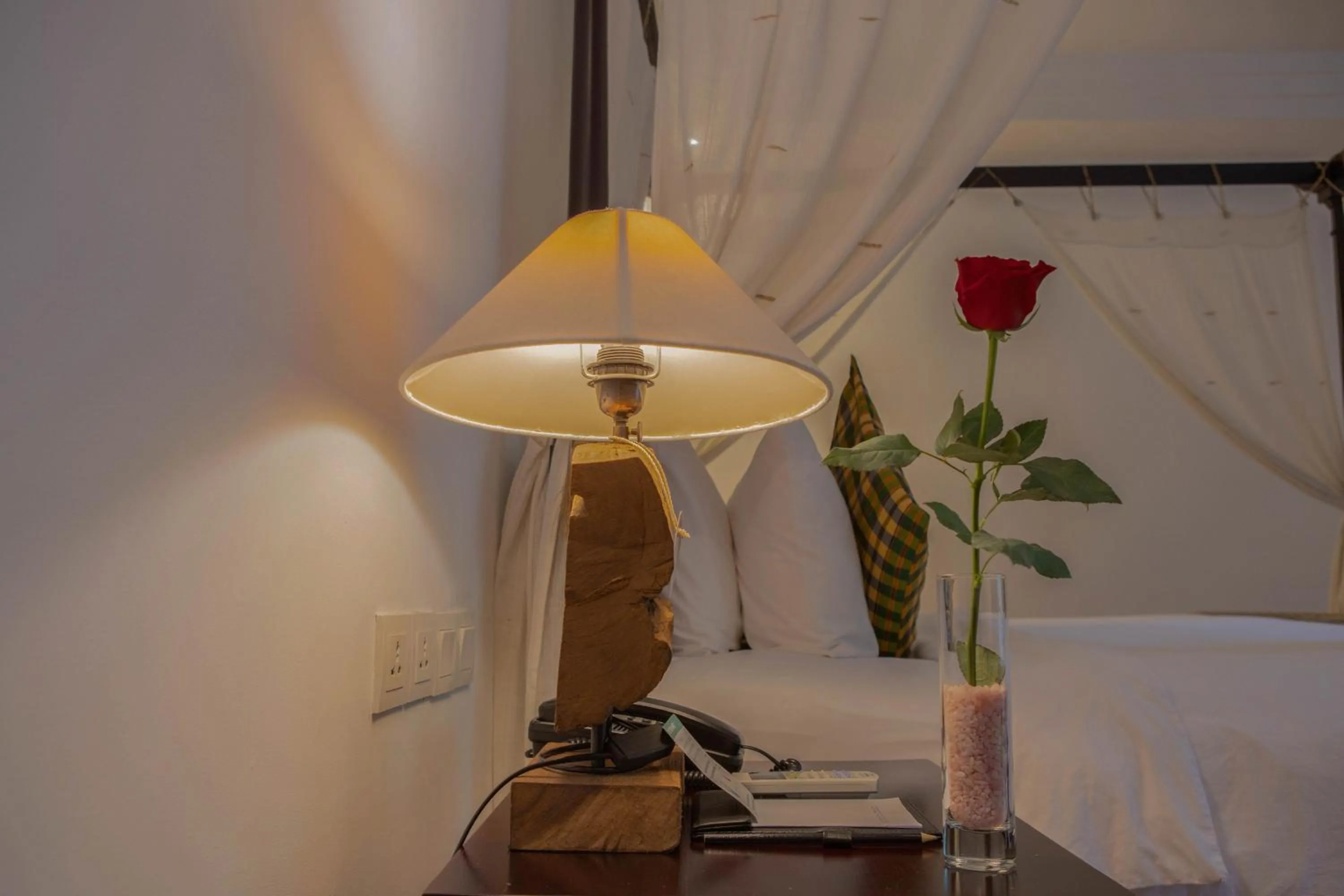 Bed in La Rose Suites