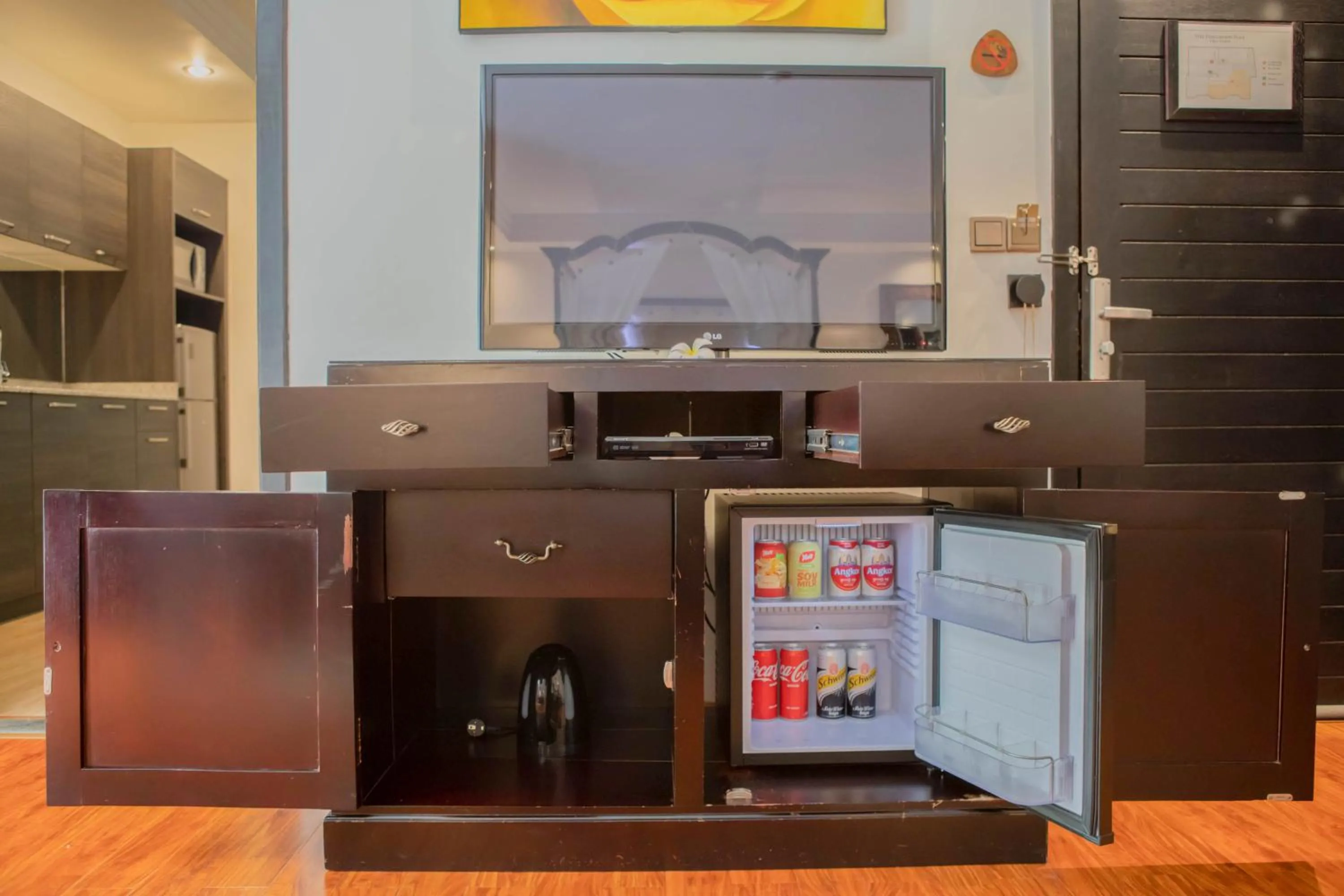 minibar in La Rose Suites