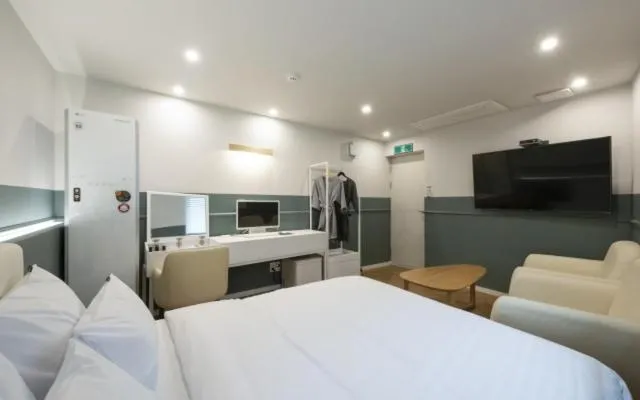 Bed in Hotel Yaja Gwangalli