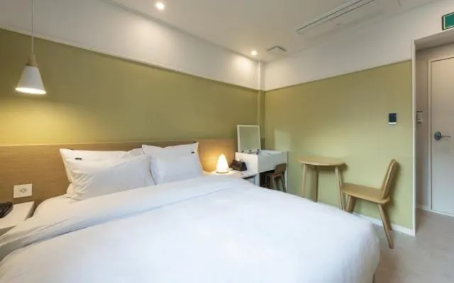 Bed in Hotel Yaja Gwangalli