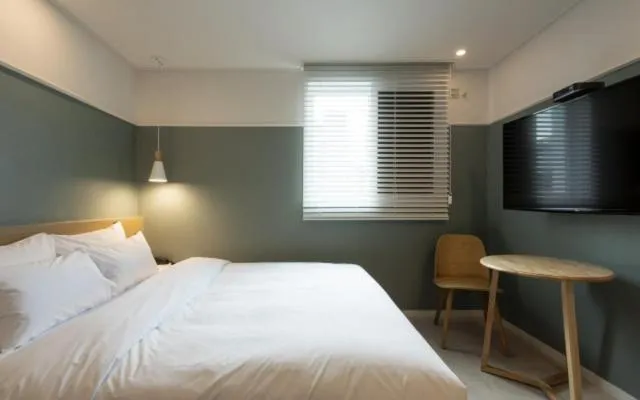 Bed in Hotel Yaja Gwangalli