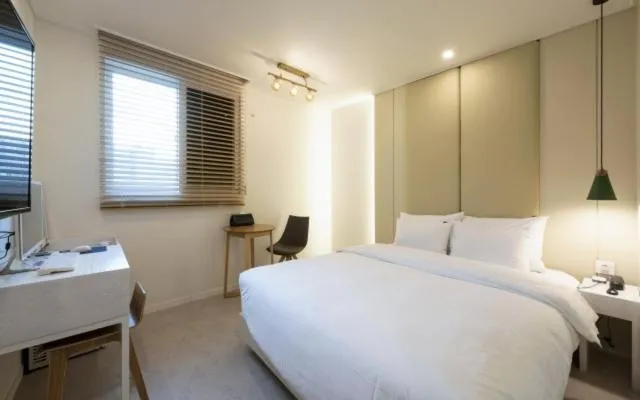 Bed in Hotel Yaja Gwangalli