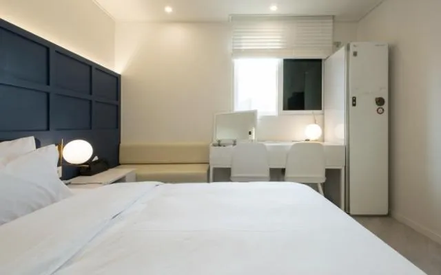 Bed in Hotel Yaja Gwangalli