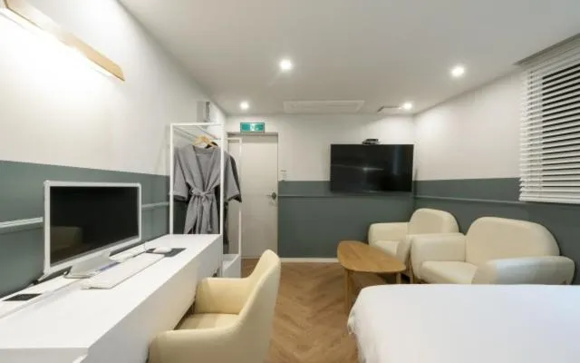 Bed in Hotel Yaja Gwangalli