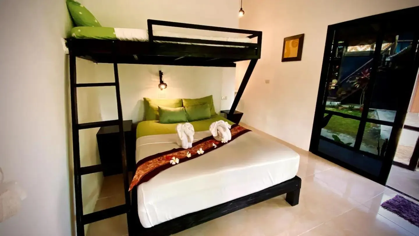 Bed in Leaf House Bungalows SHA PLUS approved